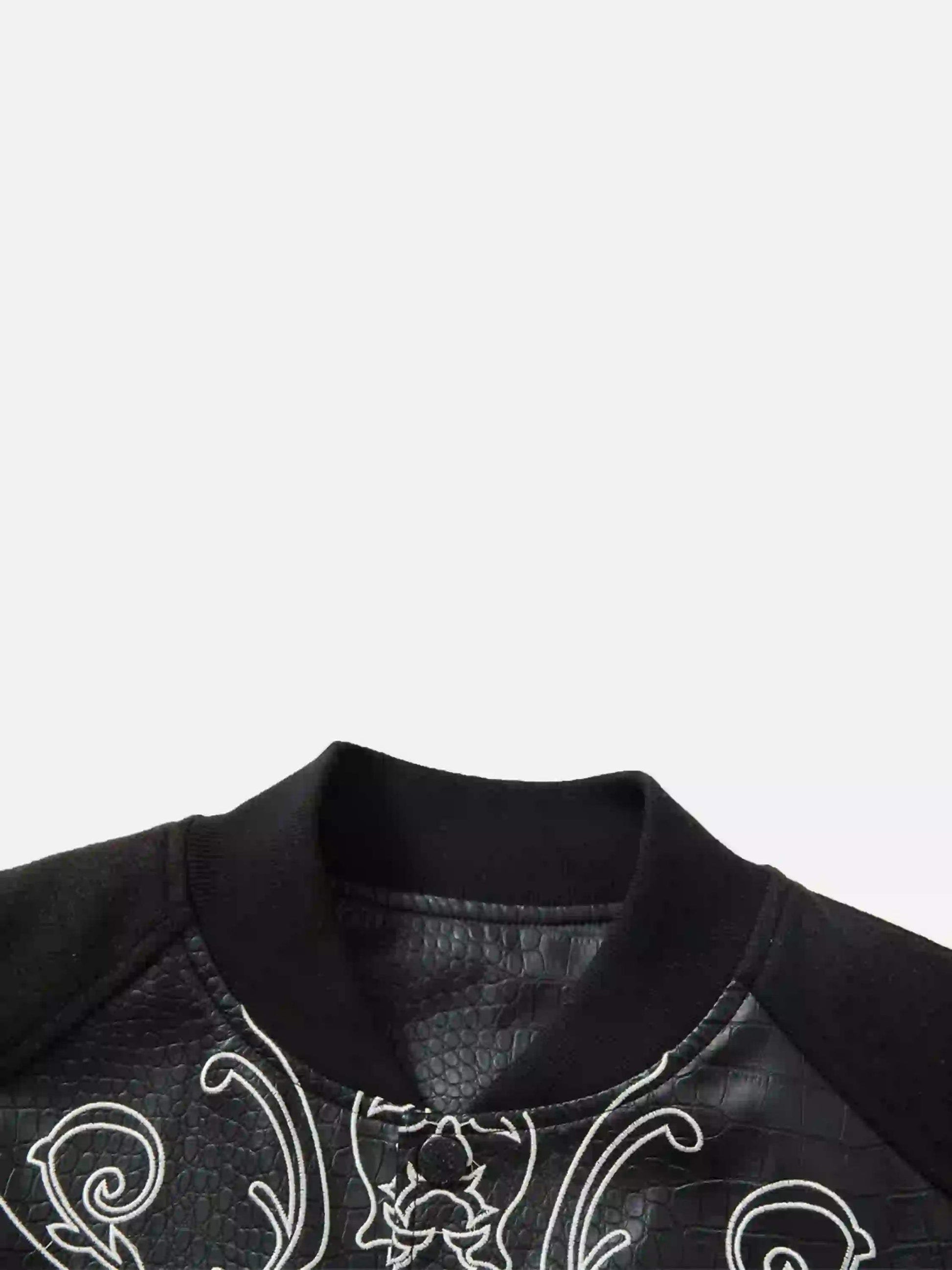 Disguisen Hip Hop Gothic Embroidered Baseball Jacket