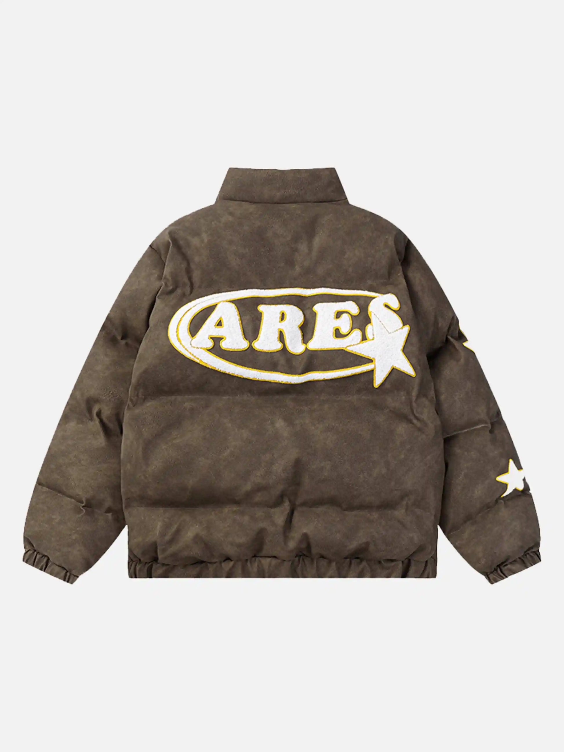 Disguisen American Hip-Hop Towel Embroidered Star Coat