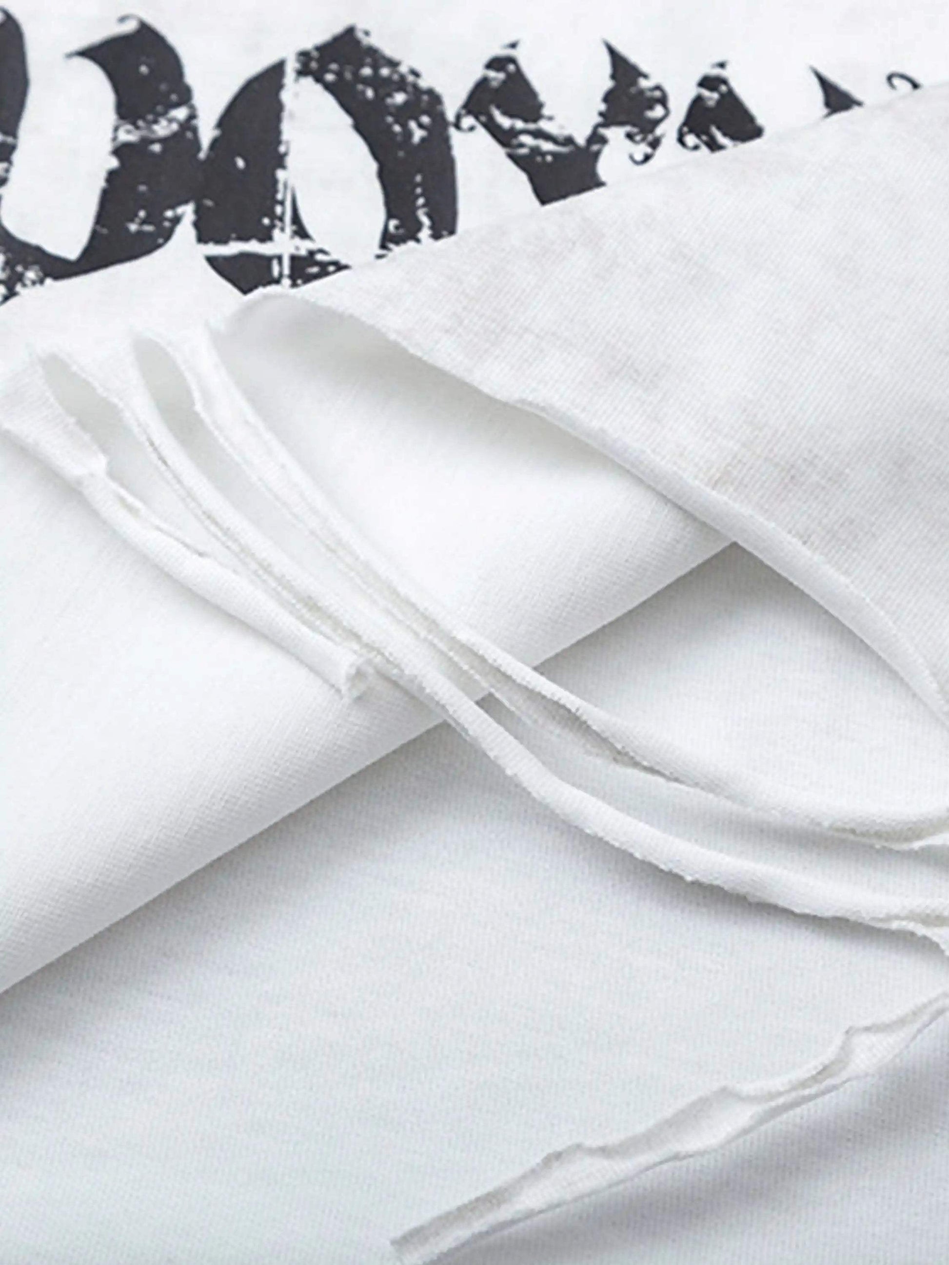 Disguisen American Street Style Ripped Sleeveless Vest