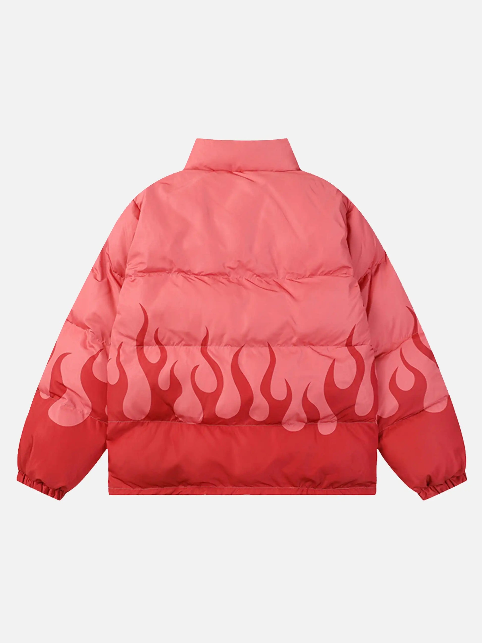 Color-Blocked Flame Cotton Coat