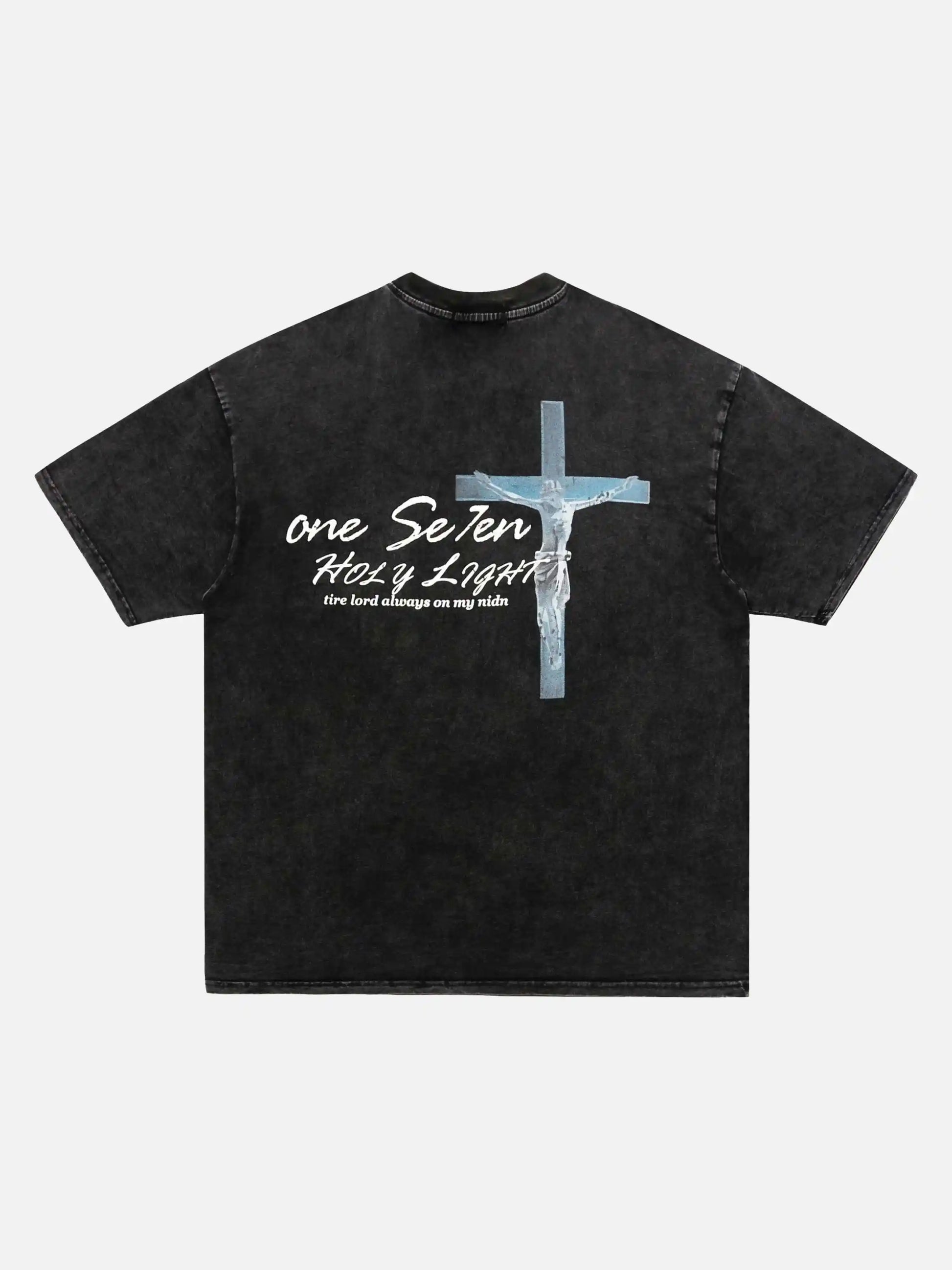 Disguisen American Dark Vibe Lazy Hip-Hop T-Shirt