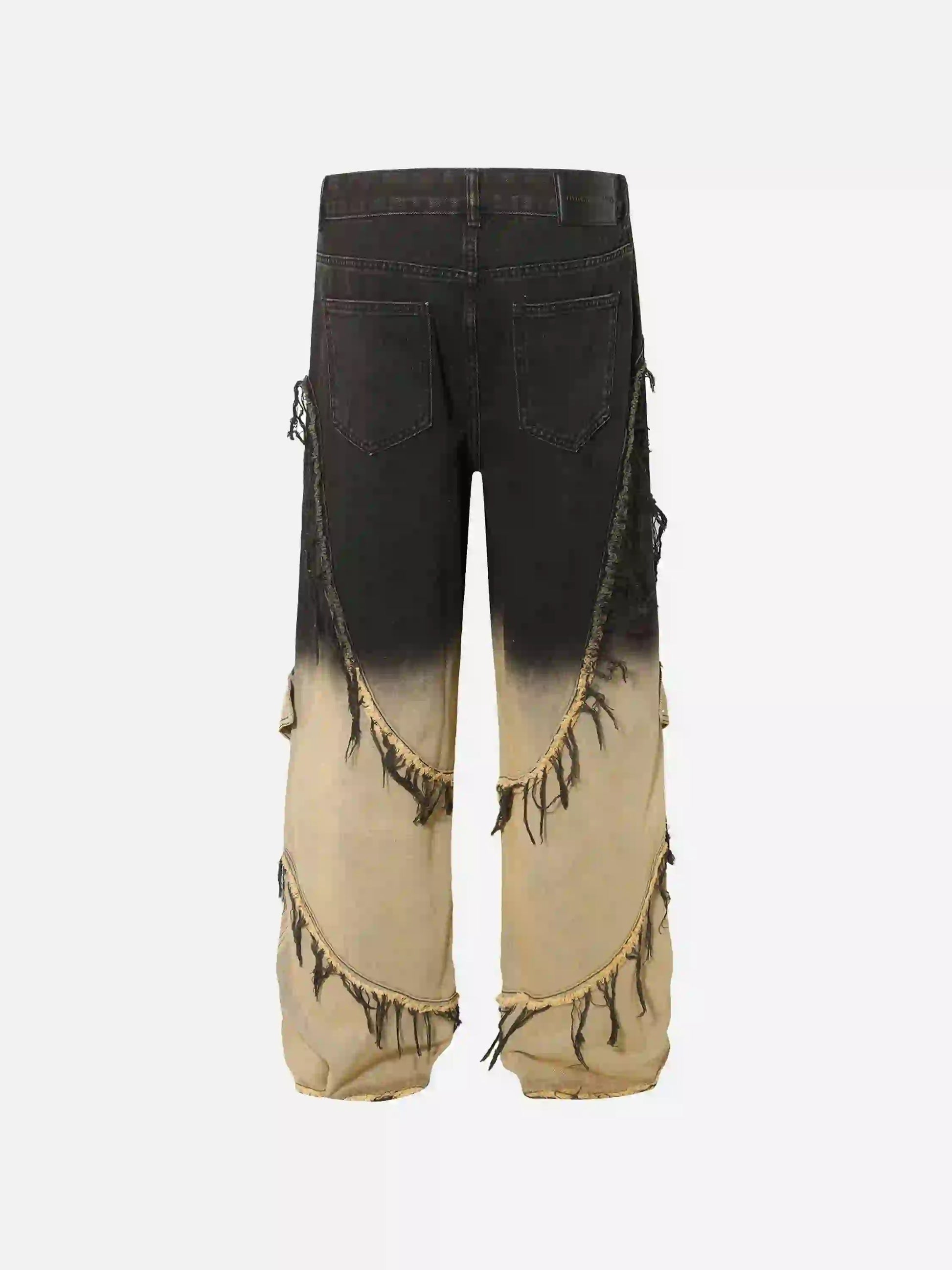 Disguisen American Style Raw Edge Dyed Jeans