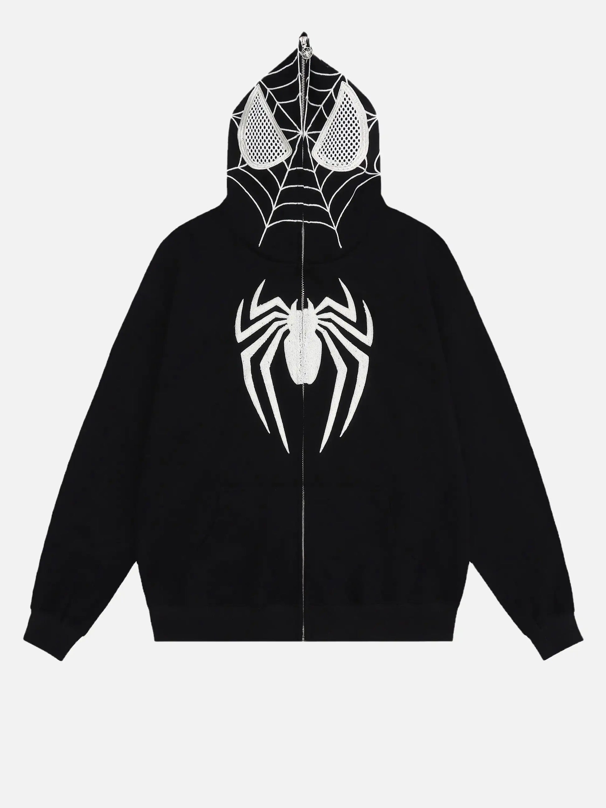 Disguisen American Spider Towel Embroidery Cardigan Hoodie
