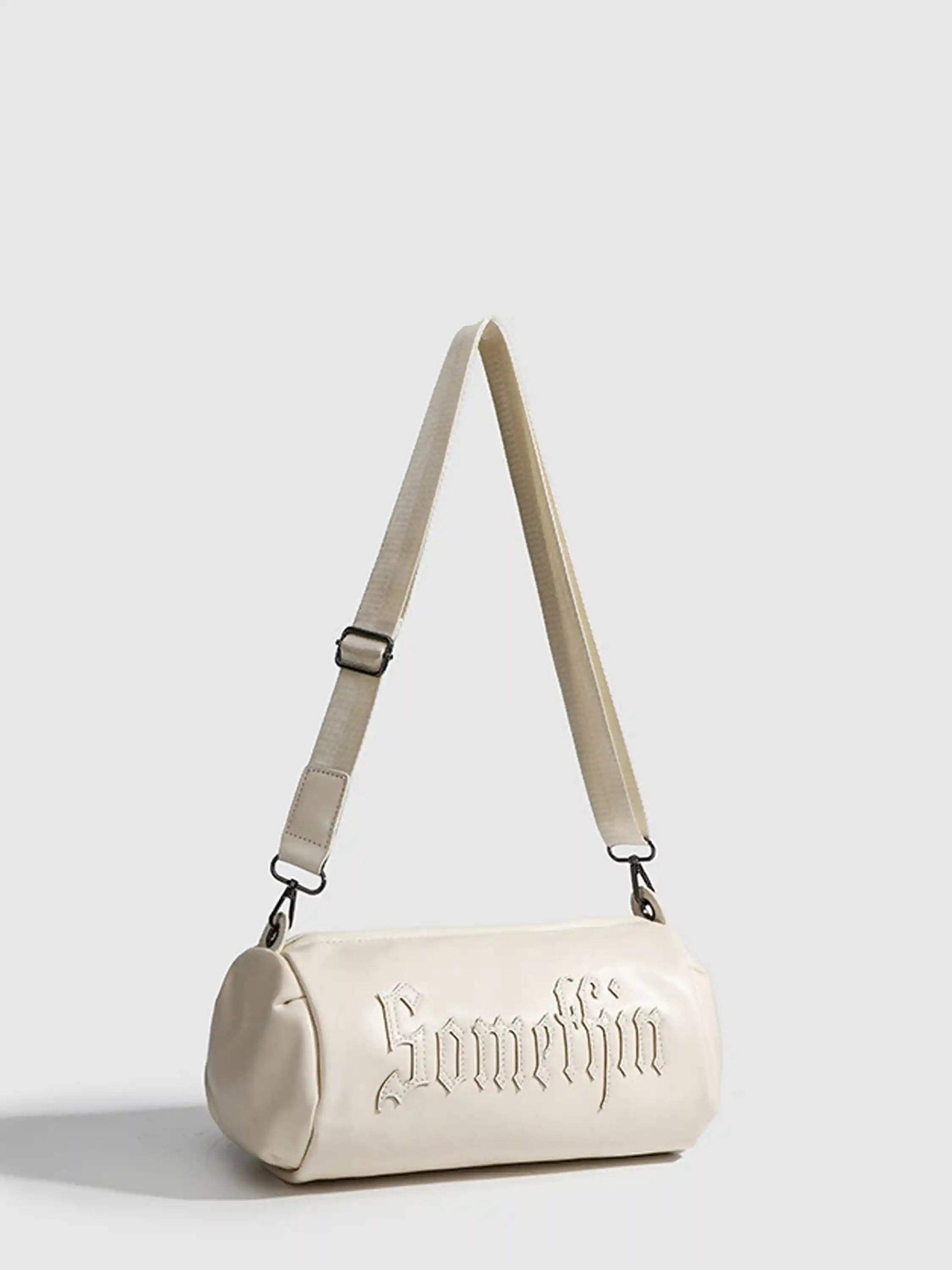 Disguisen Gothic Alphabet Patch Embroidered Crossbody Bag