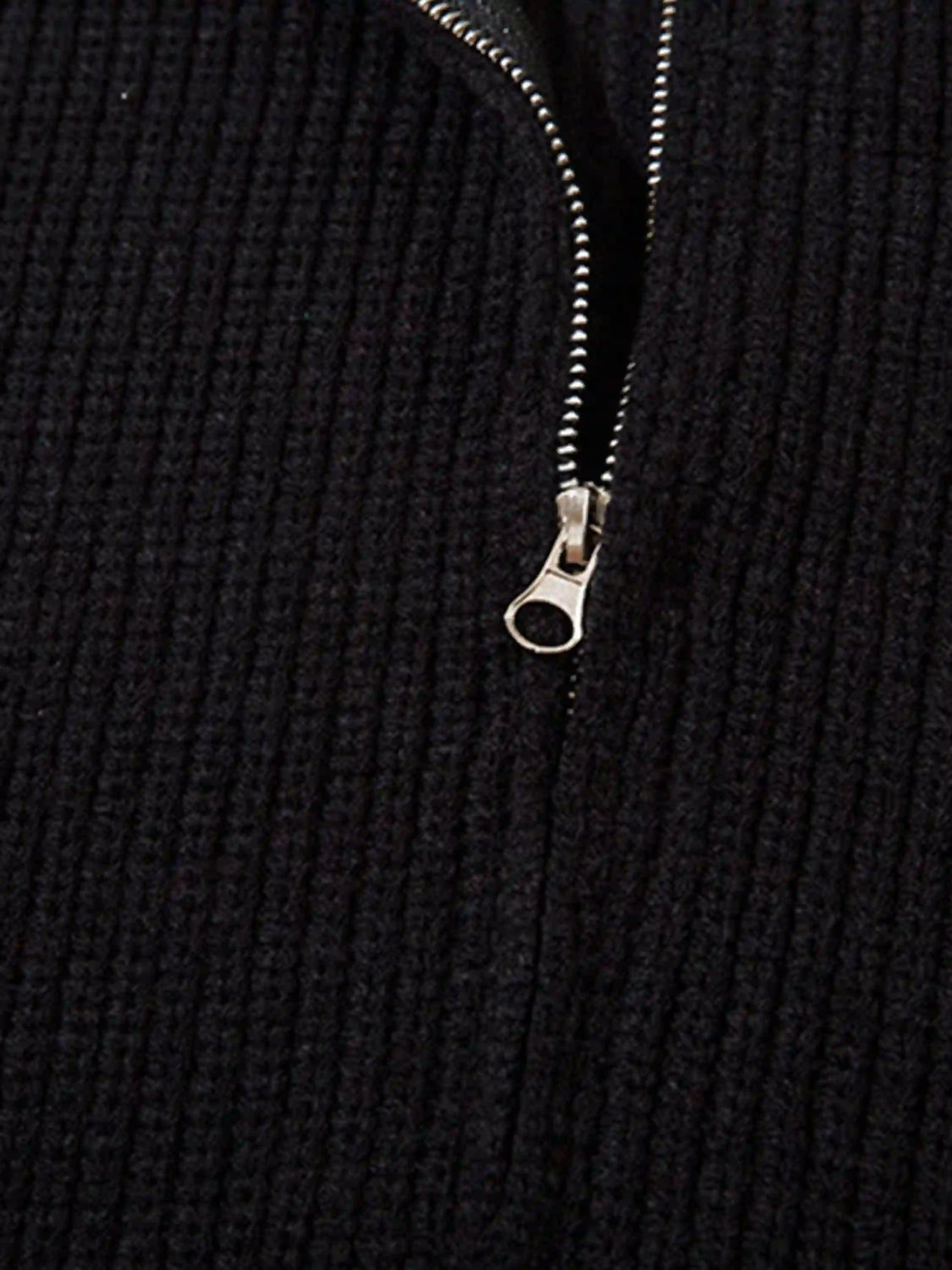 Disguisen Spider Web Stand Collar Zip-up Cardigan