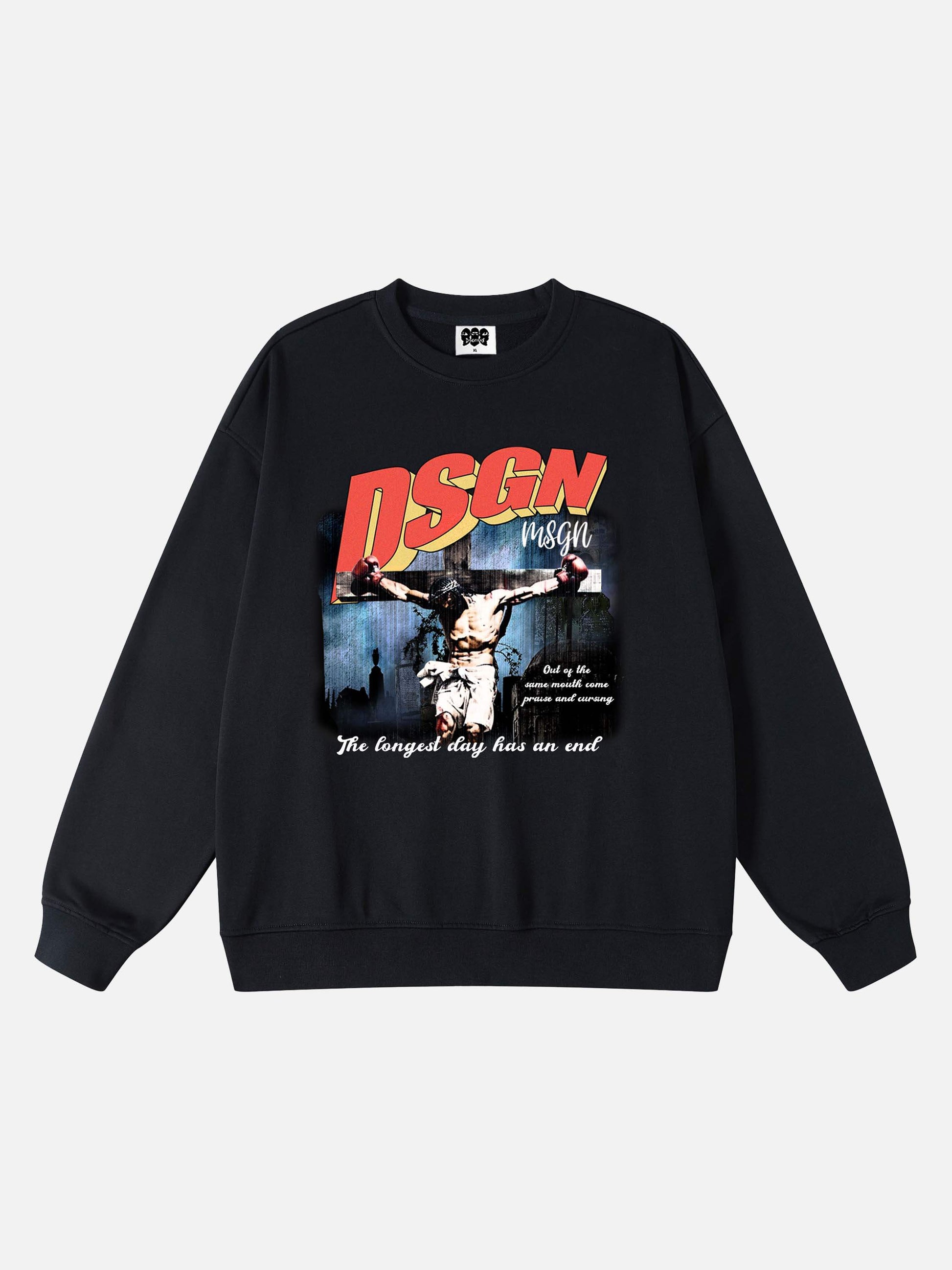 Disguisen Boxing Jesus Fleece Sweatshirt