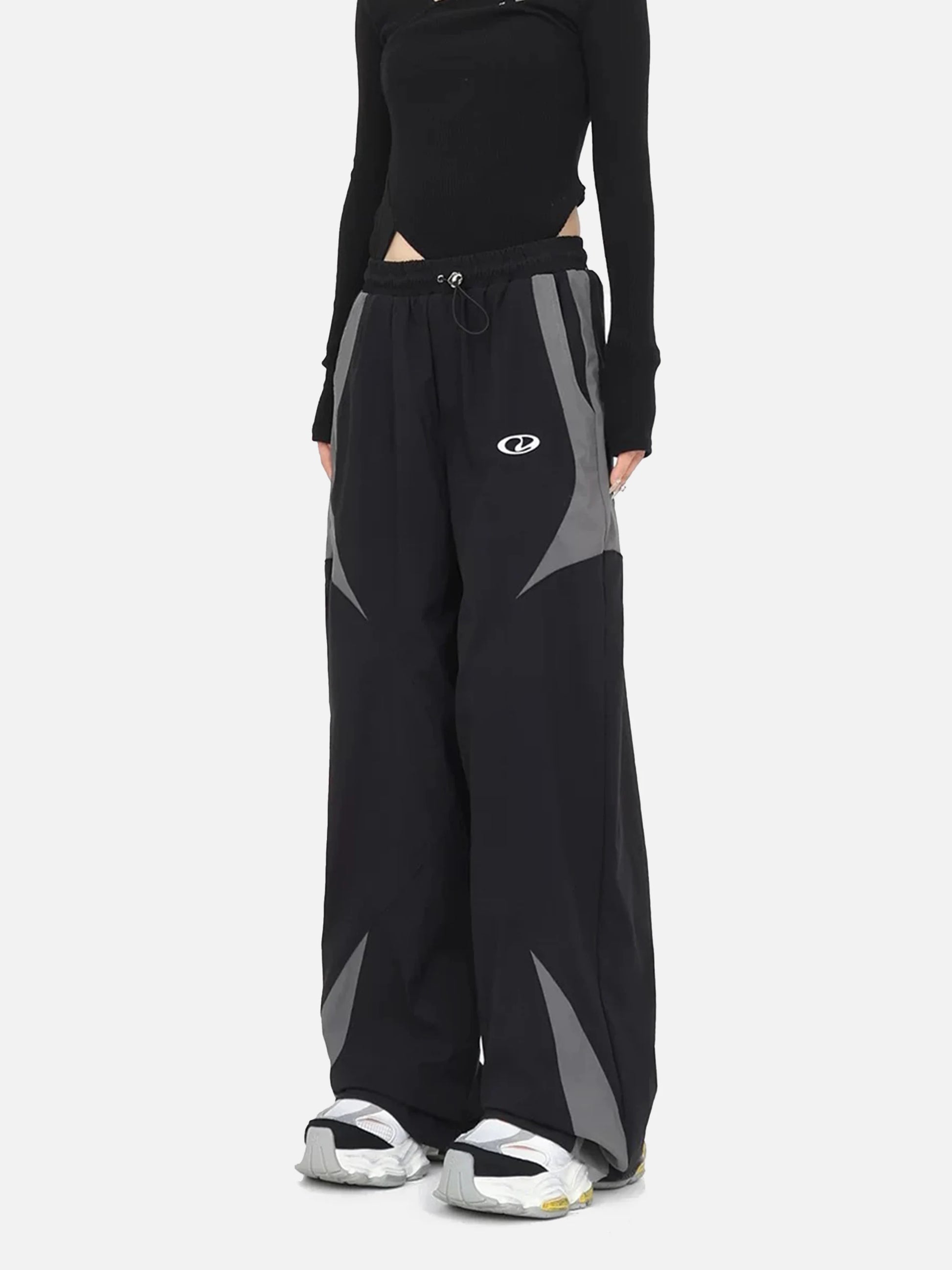 Disguisen American Street Fashion Splicing Design Casual Sports Pants
