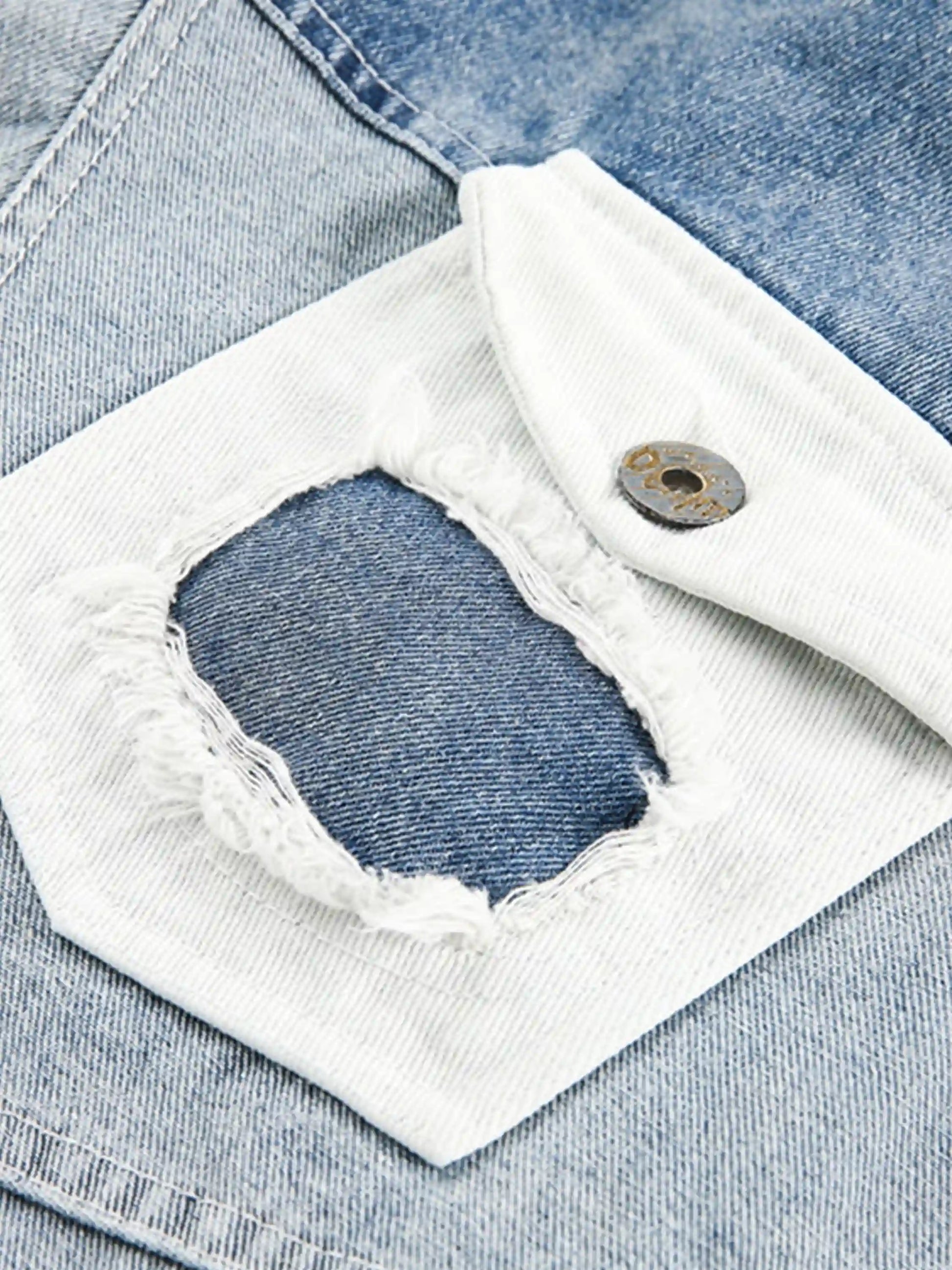 Vintage Patchwork Denim Coat