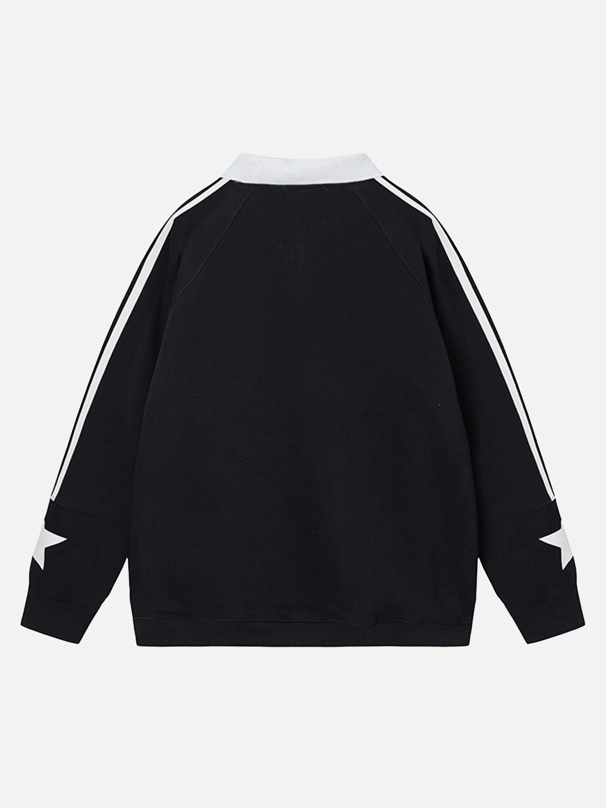 Patchwork Embroidered Thickened Sweatshirt