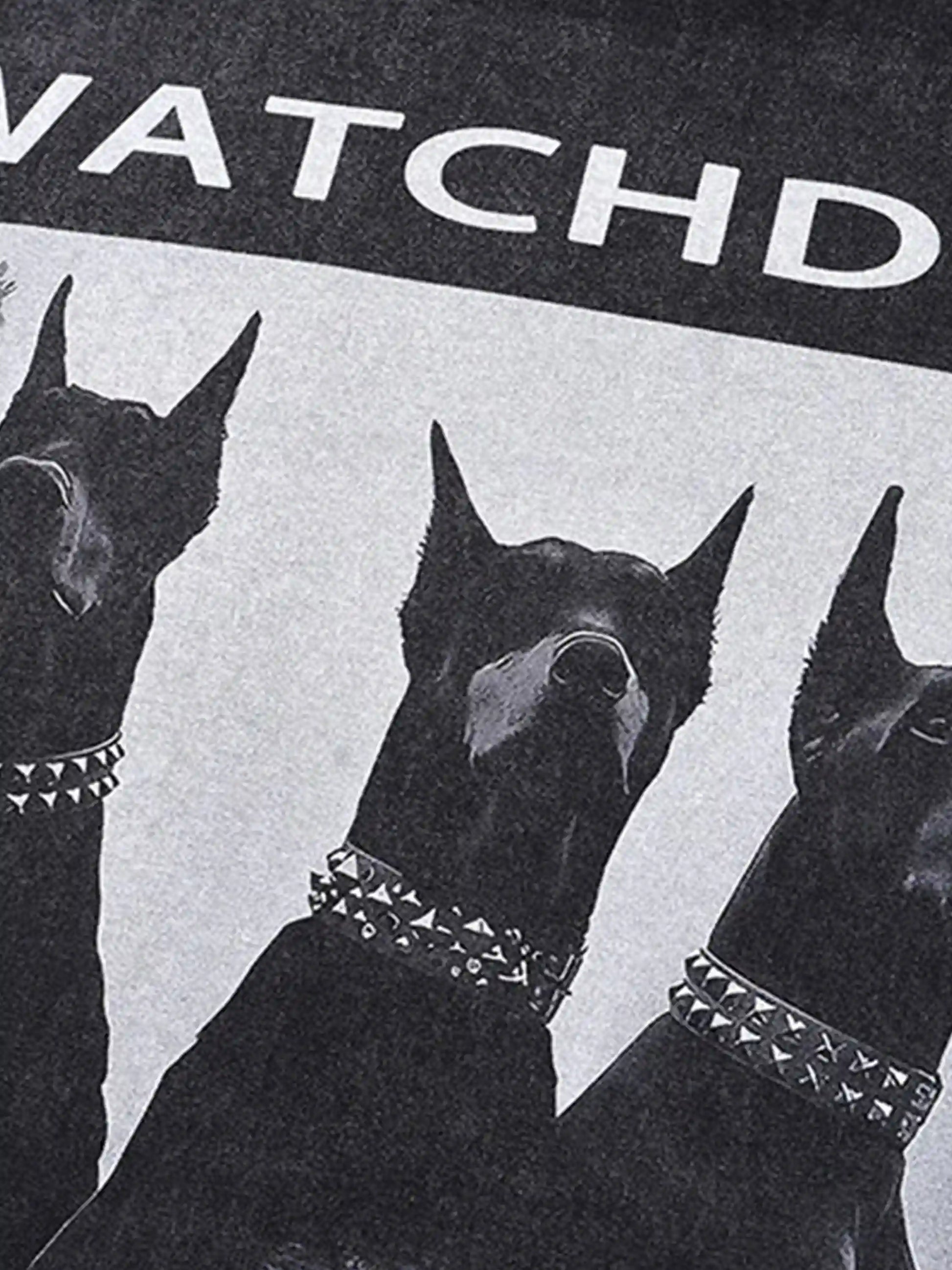 Disguisen Hip-Hop Retro Watchdog Long Sleeve T-Shirt