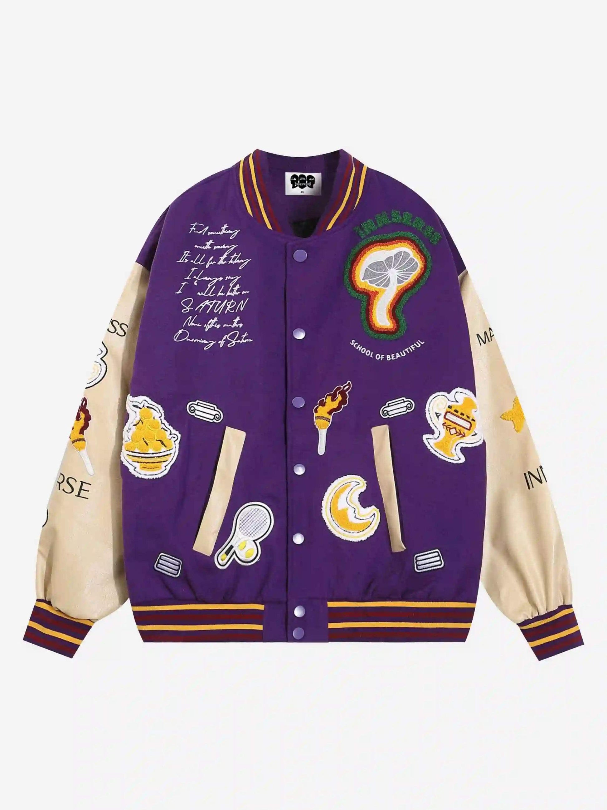 Retro Embroidered Baseball Jacket