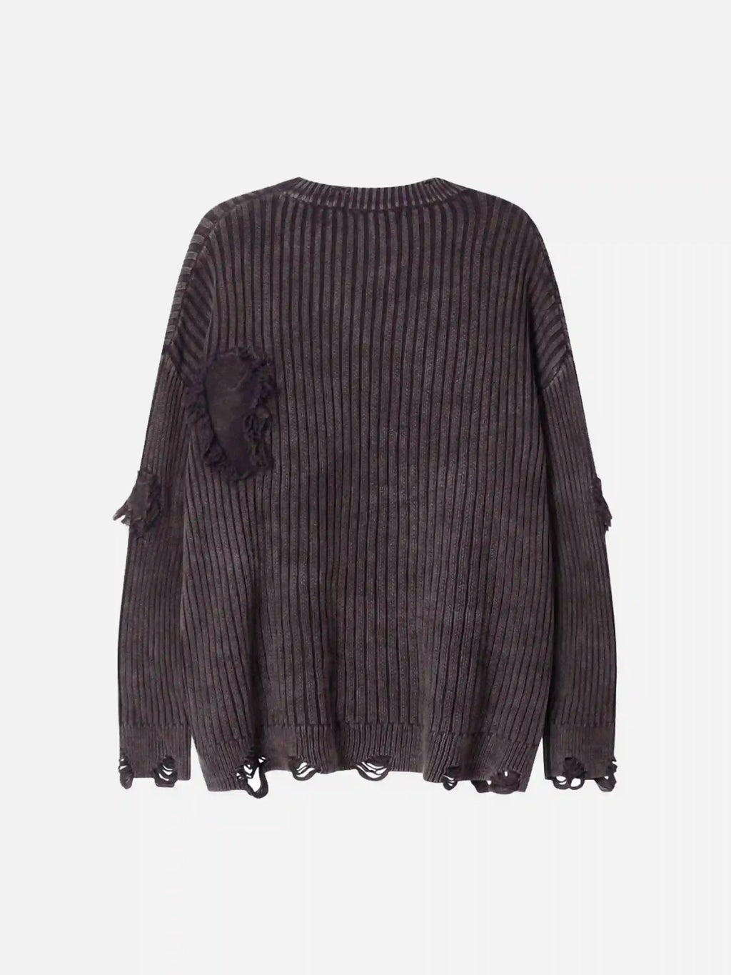Disguisen Distressed Ripped Rivets Sweater