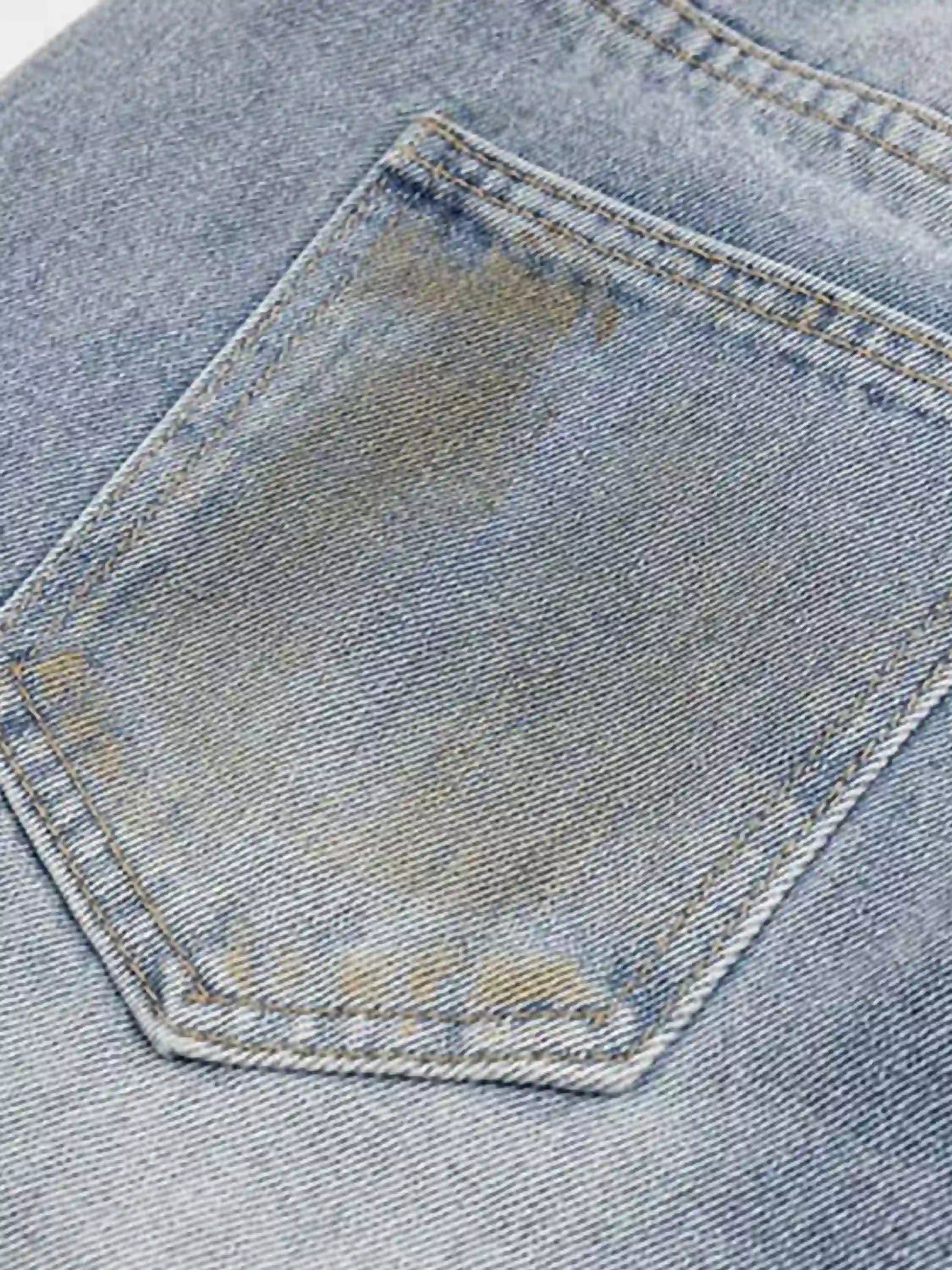 Disguisen Vintage Ripped Graffiti Jeans