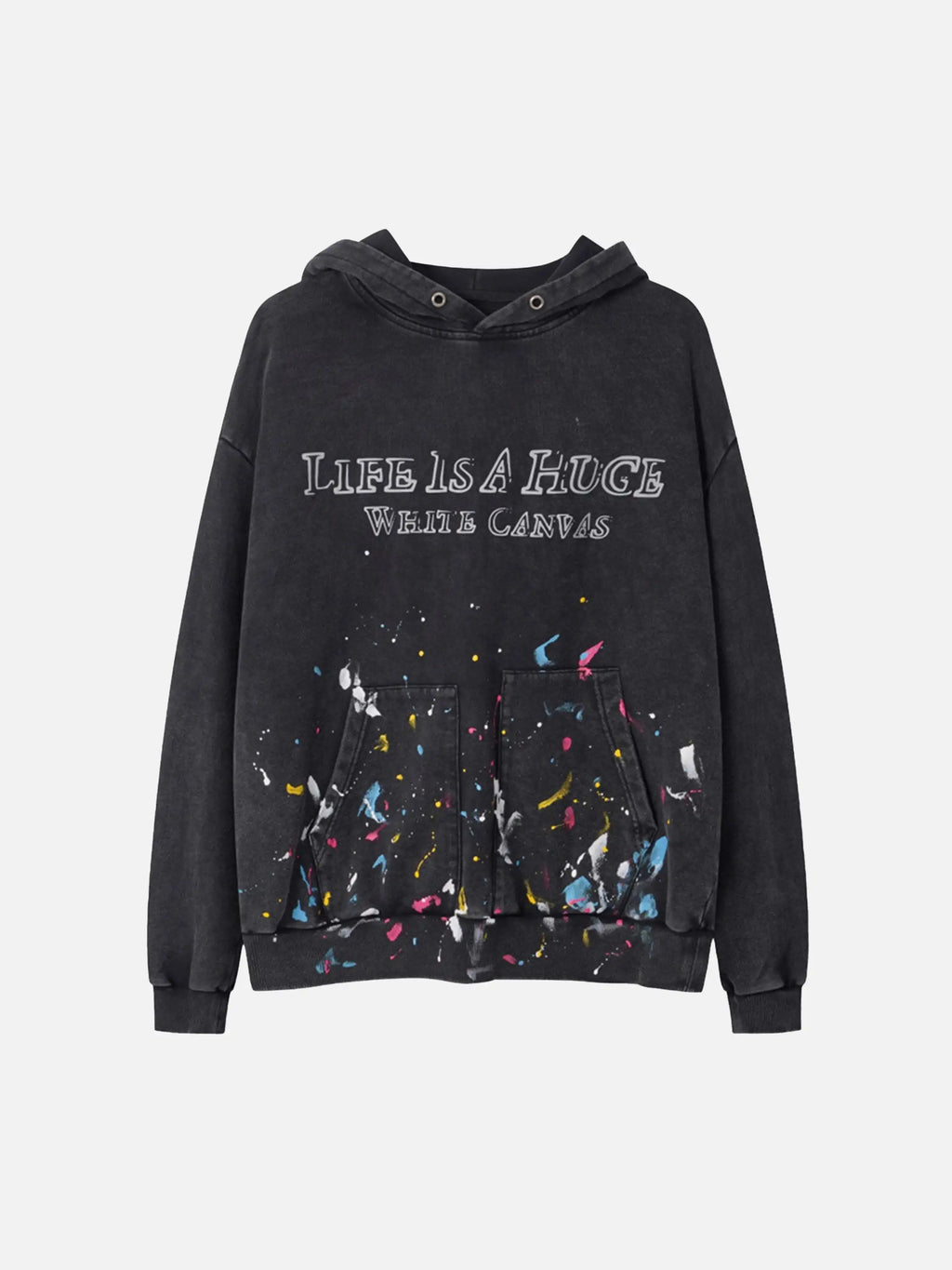 Washed Paint Splash Hoodie