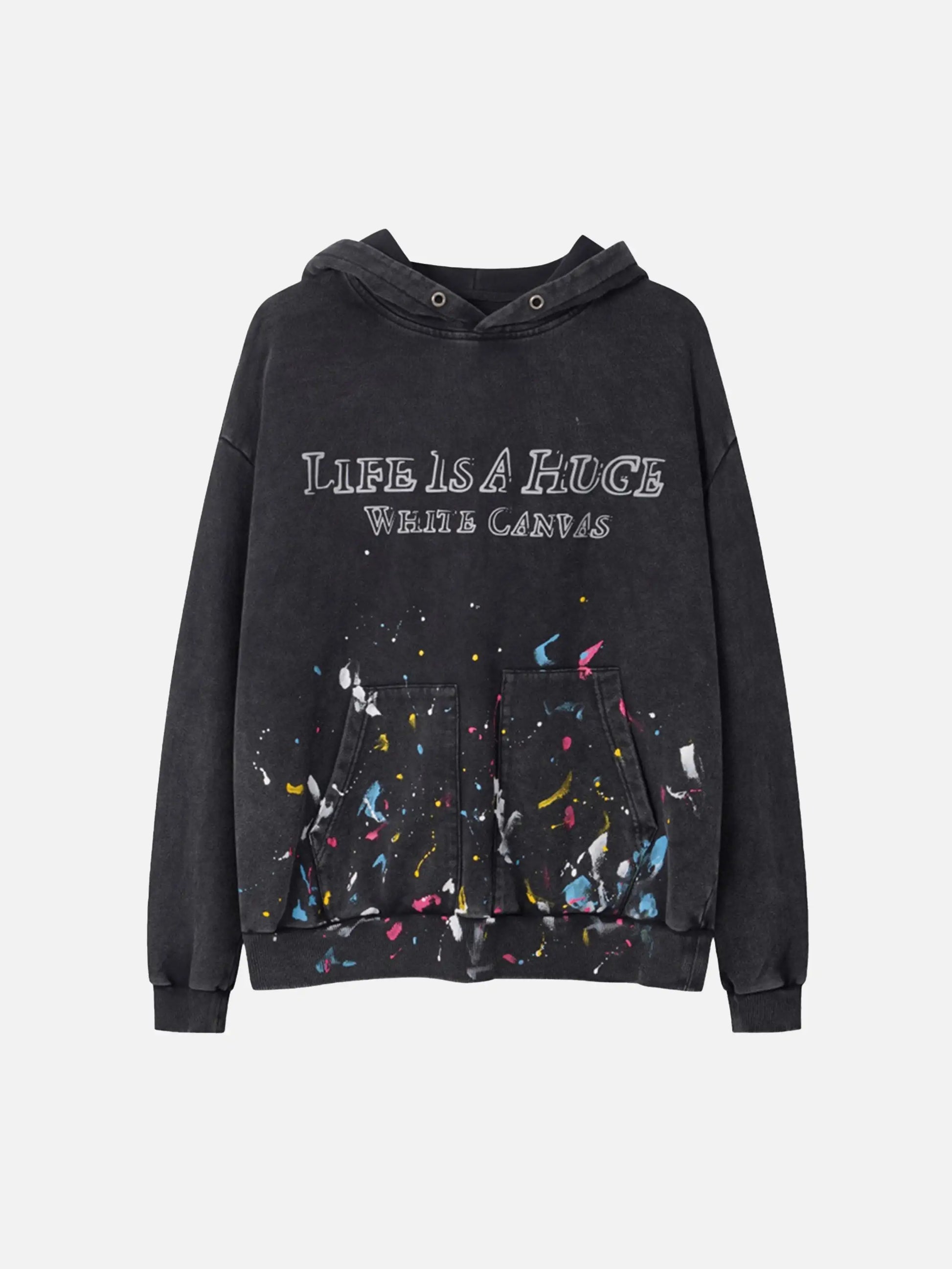 Washed Paint Splash Hoodie