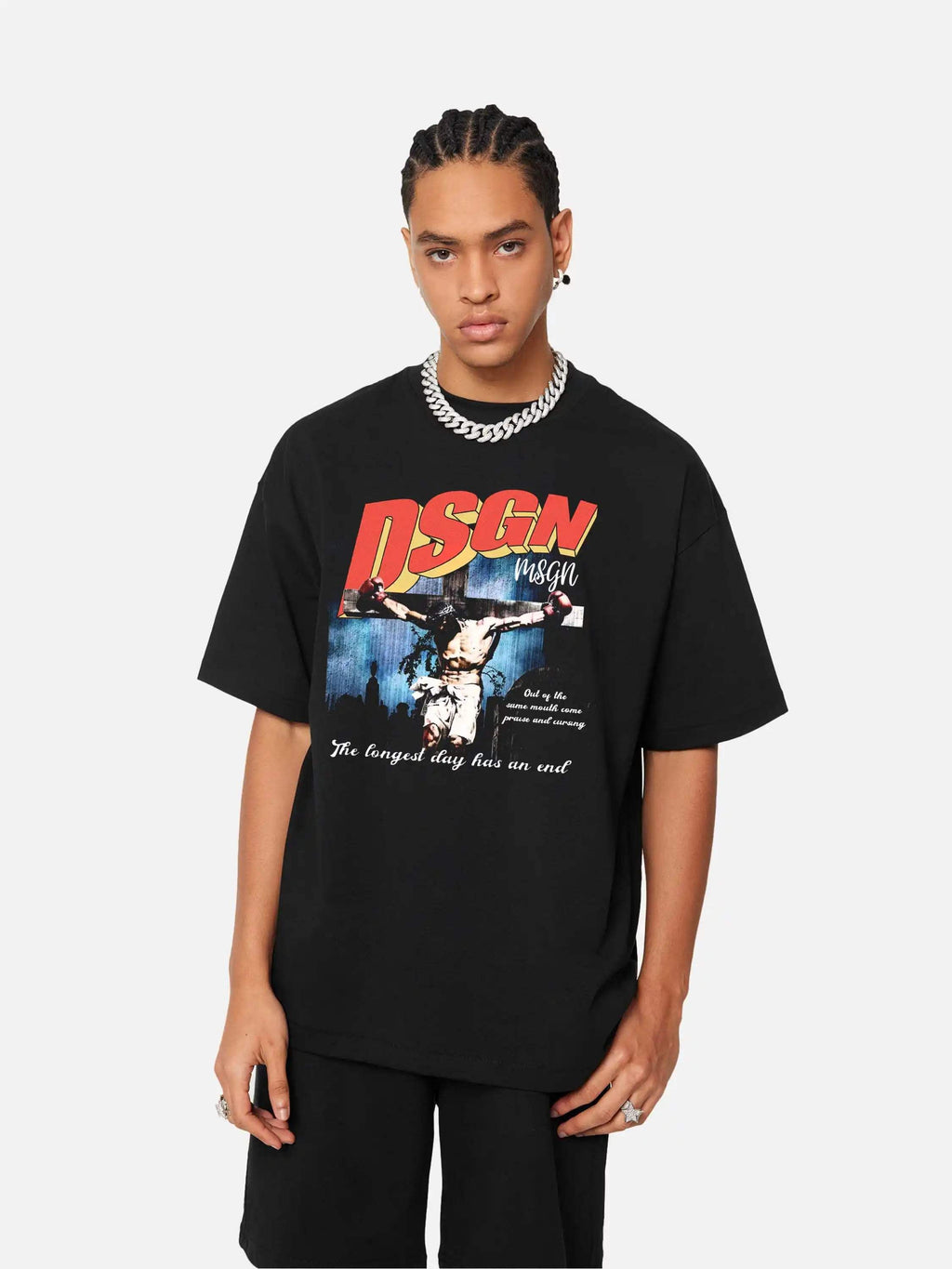 Disguisen Big Logo Jesus Cross T-shirt