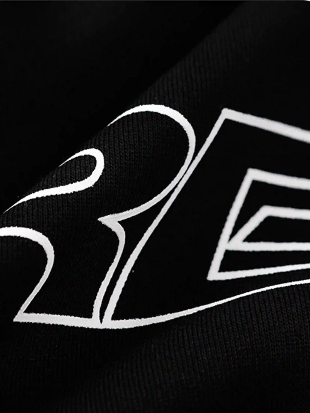 Disguisen Letter Print Line Design Hoodie