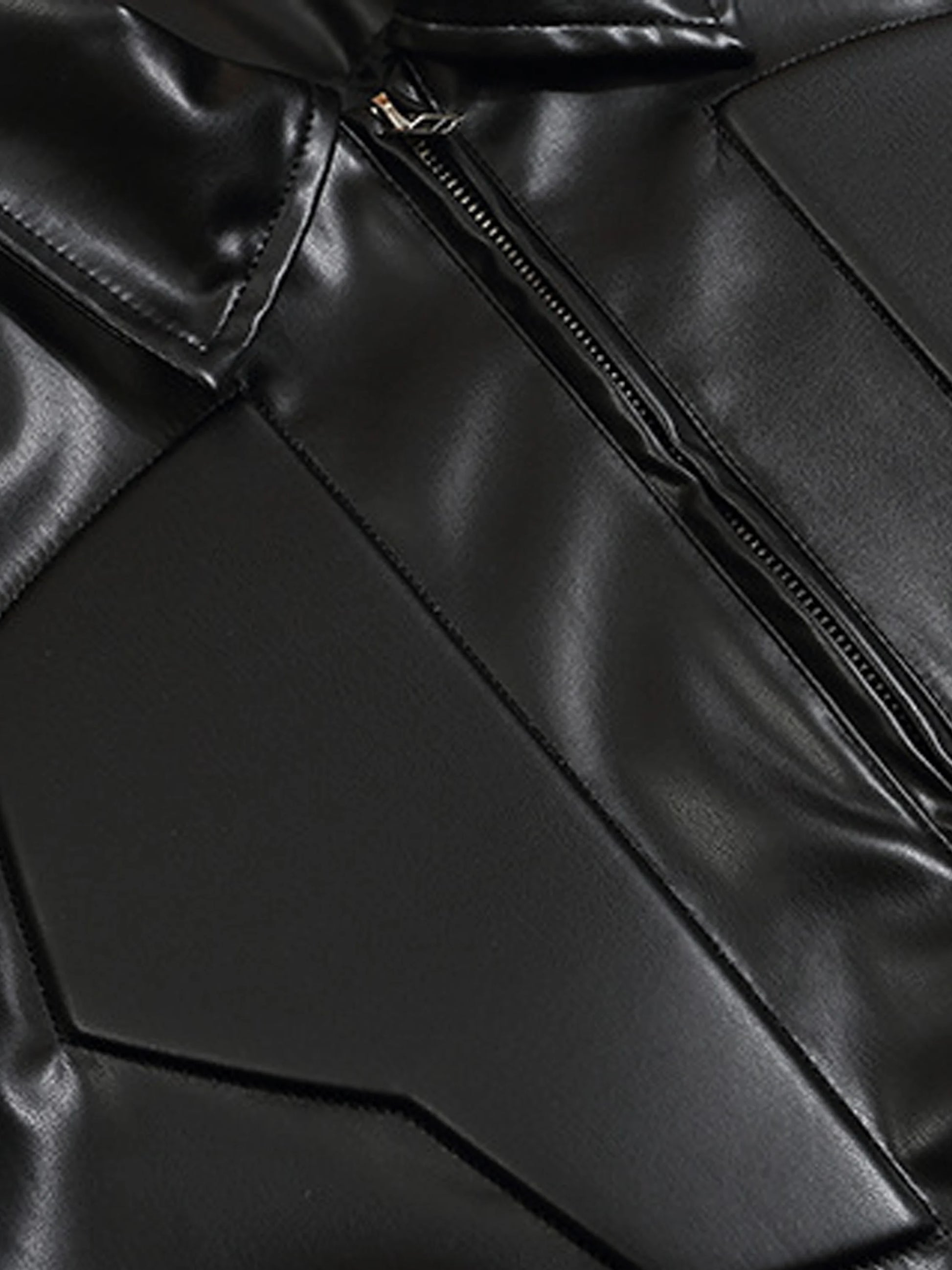 Futuristic Mecha Leather Jacket