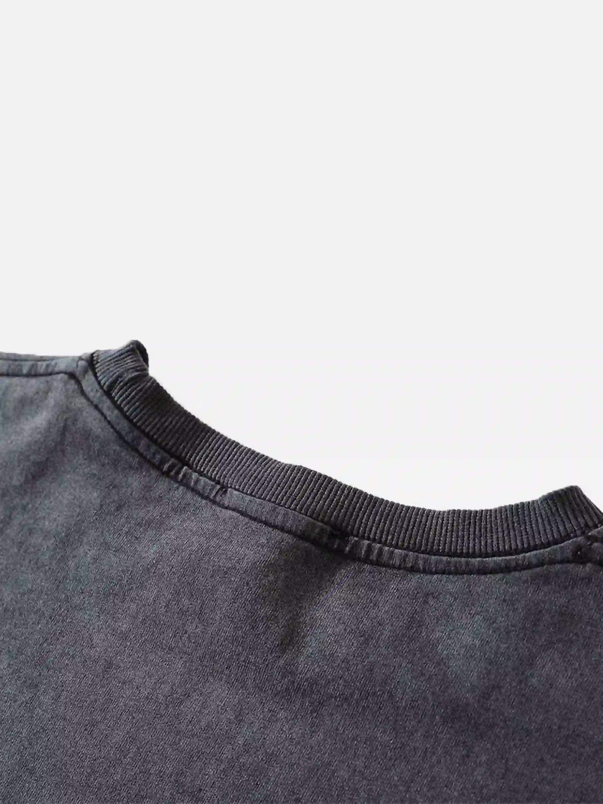 Disguisen Vintage Hip Hop Kung Fu Distressed T-shirt