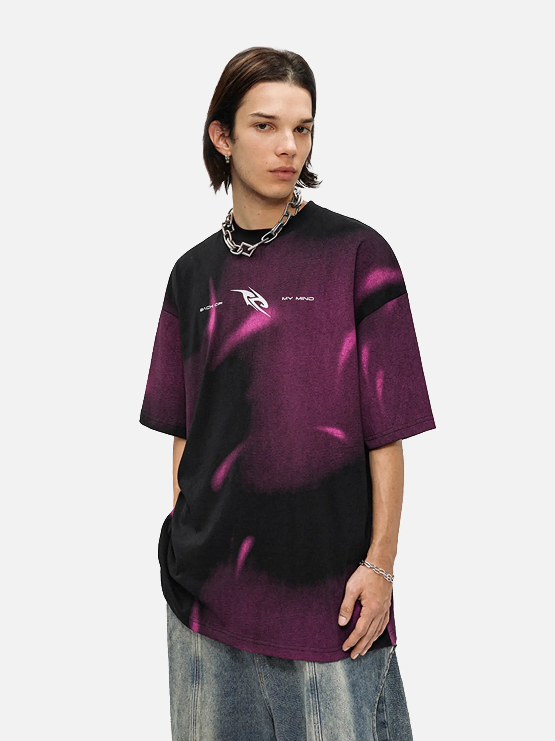 Disguisen American Style Spray Paint Shooting Star T-Shirt