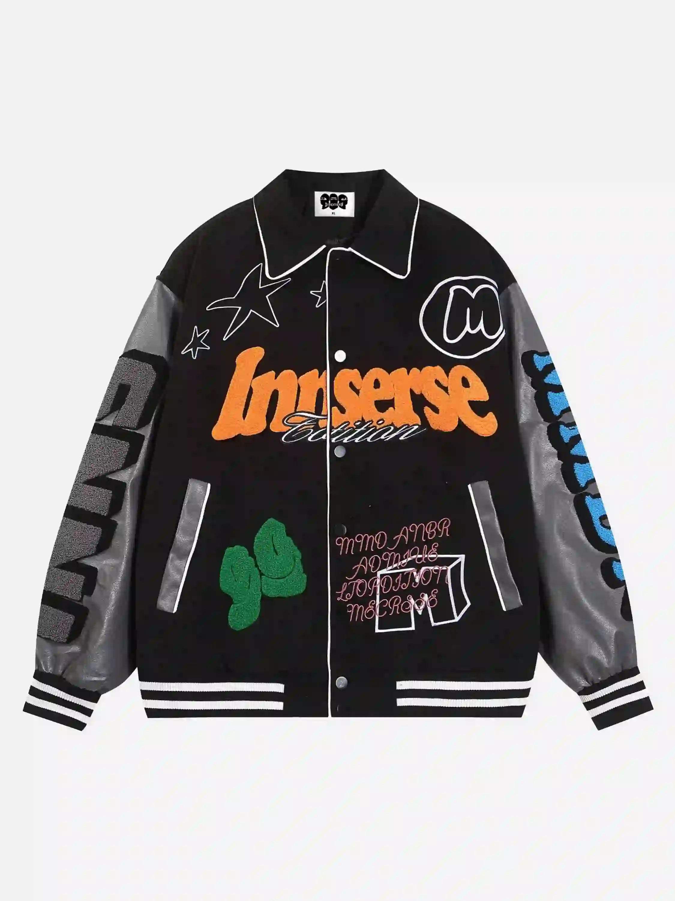 Disguisen American Retro Woolen Baseball Jacket