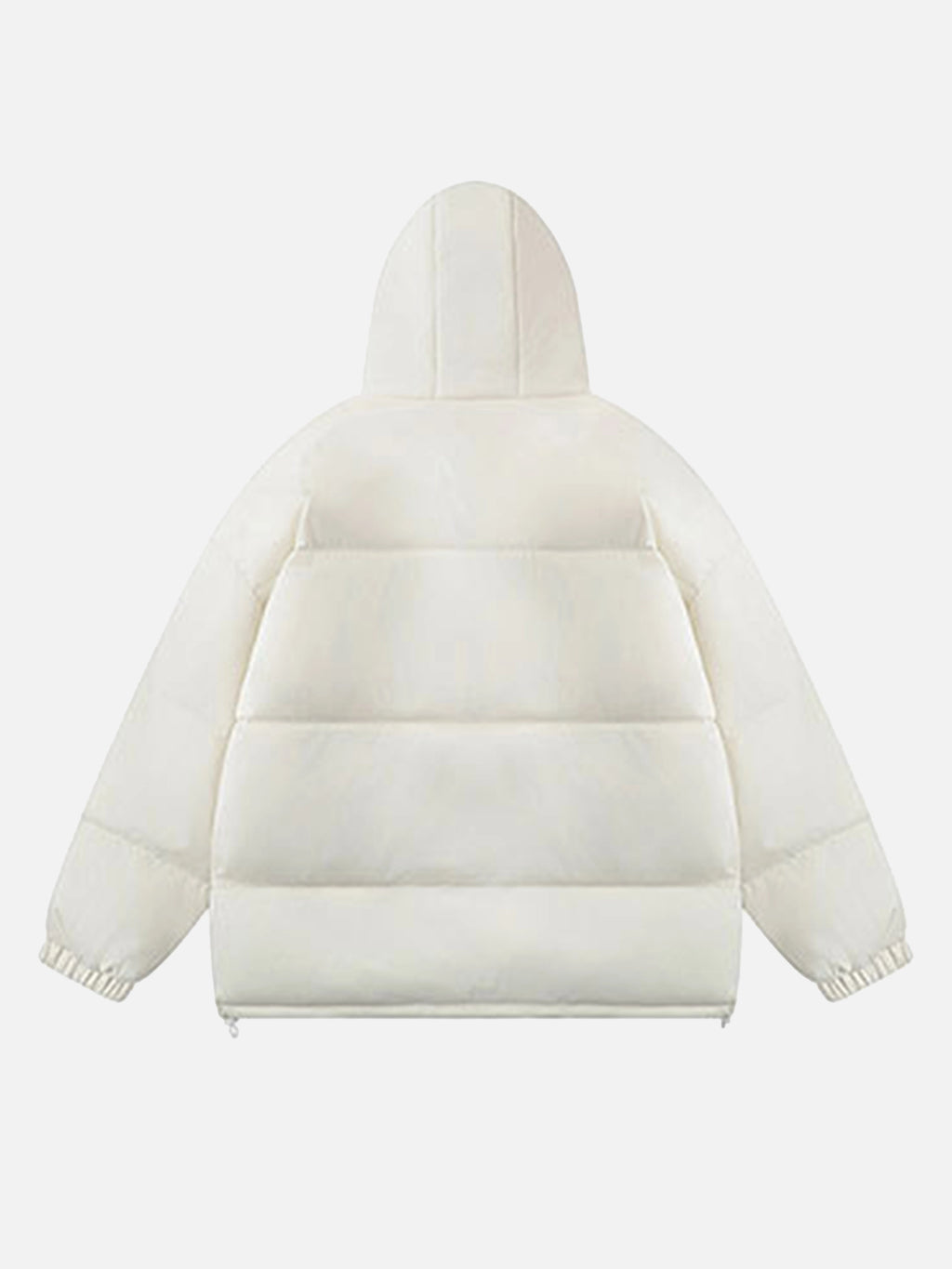 Solid Color Loose Hooded Coat