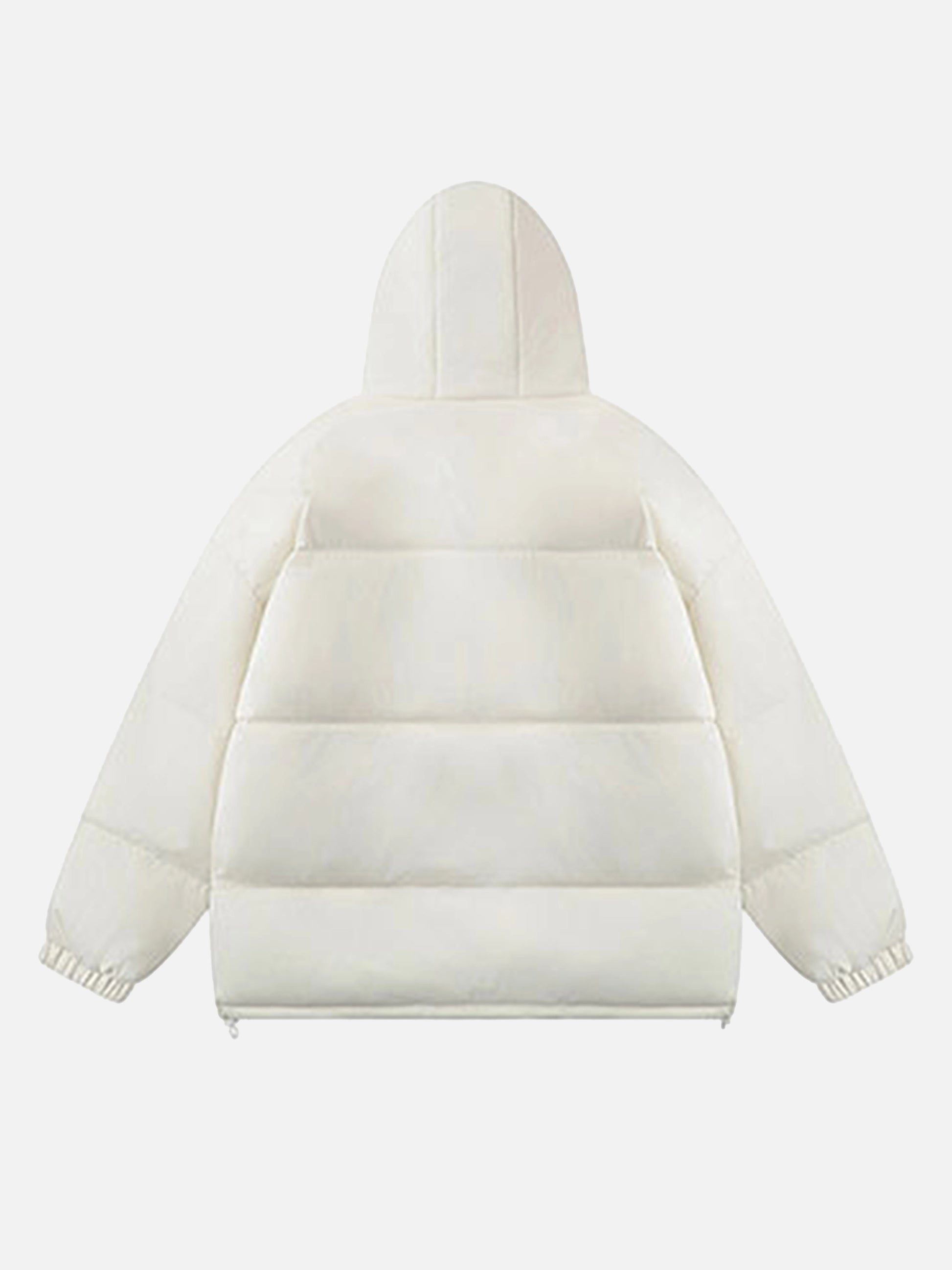 Solid Color Loose Hooded Coat