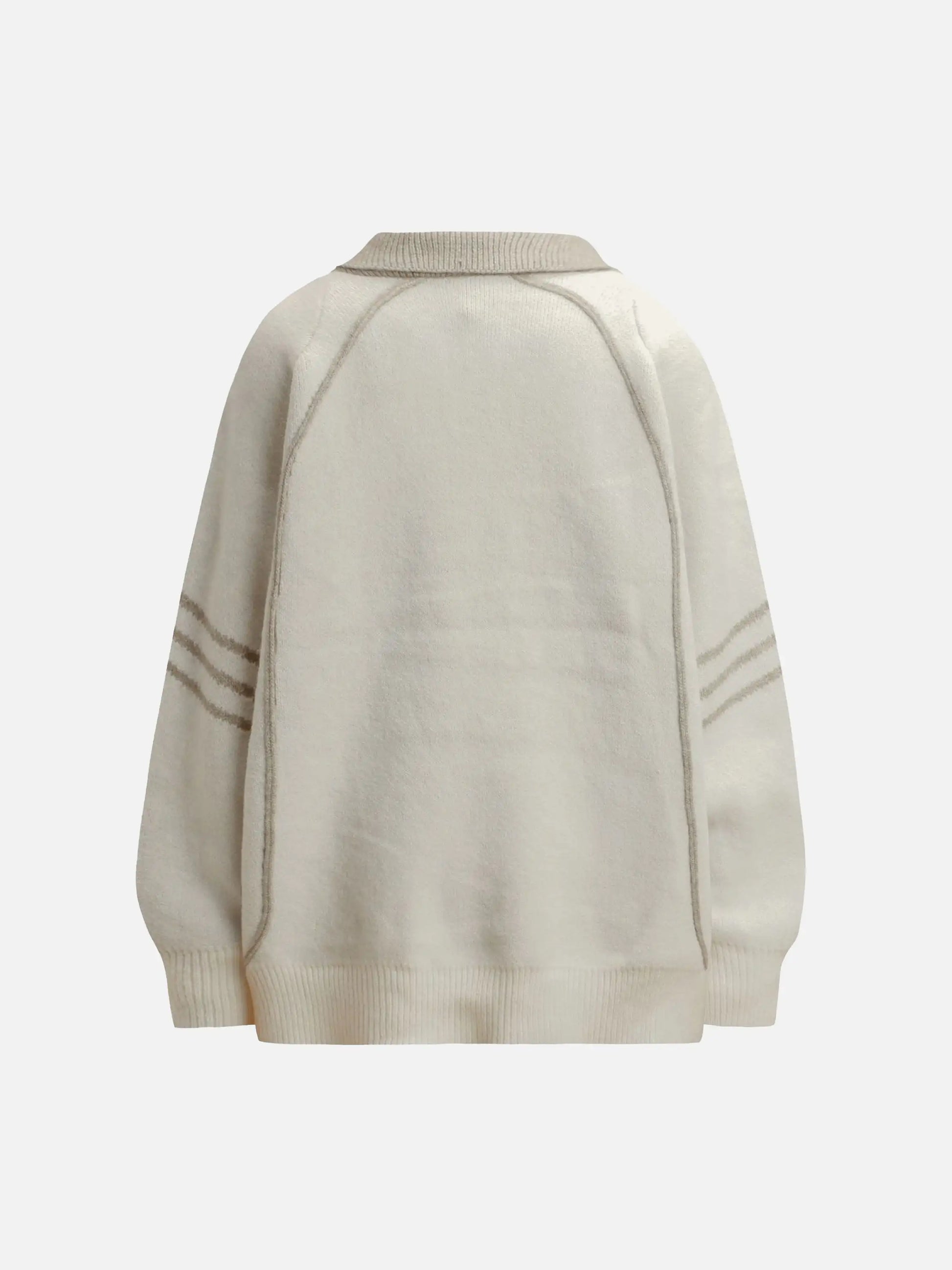 Disguisen Vintage Striped Polo Neck Sweater