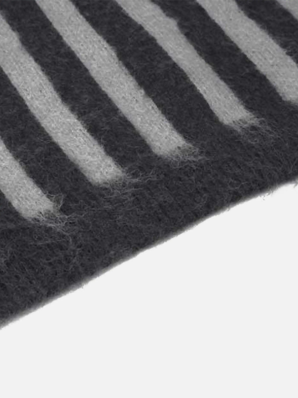 Vintage Vertical Striped Polo Collar Sweater