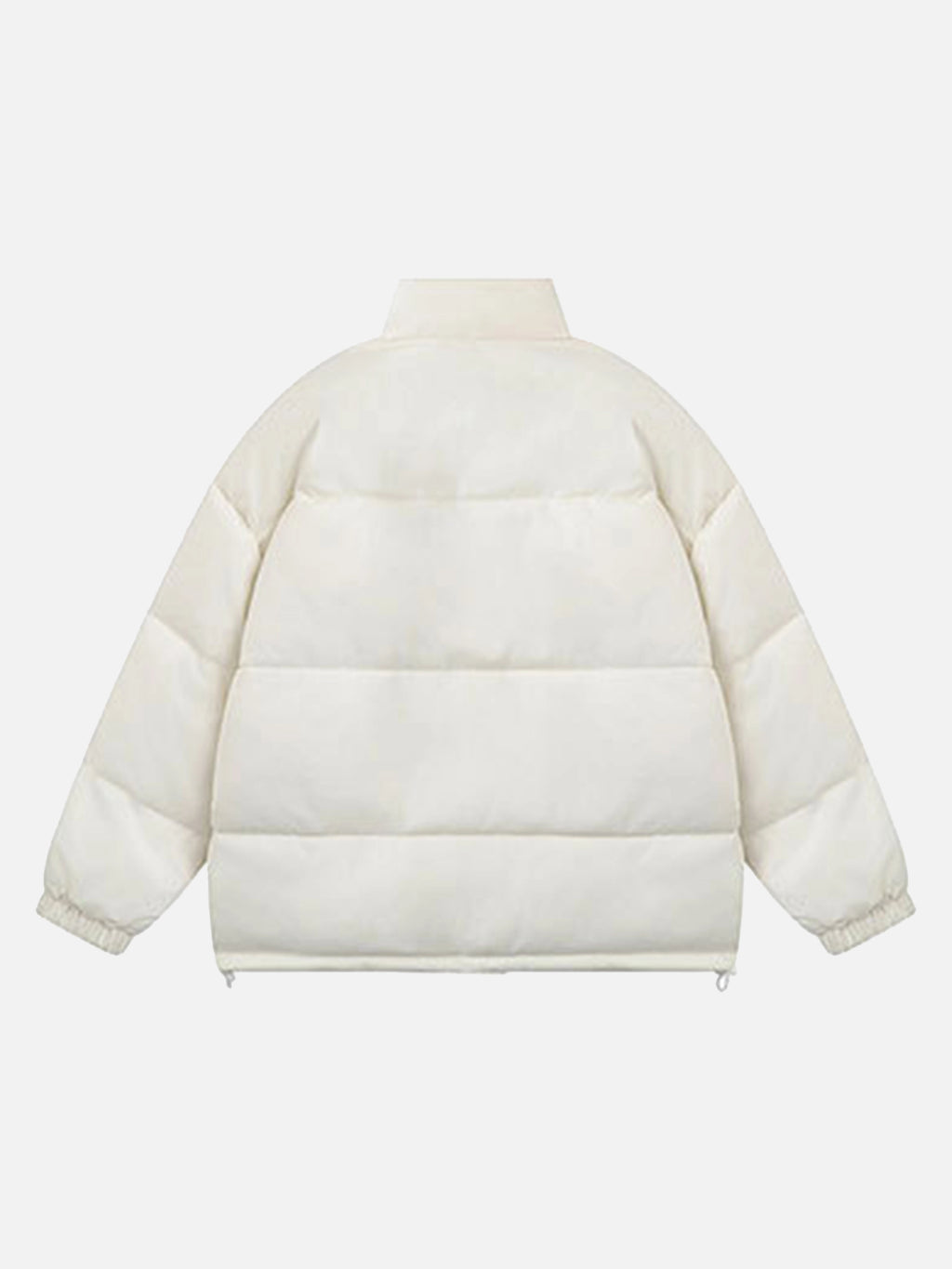 Solid Color Stand Collar Loose Coat