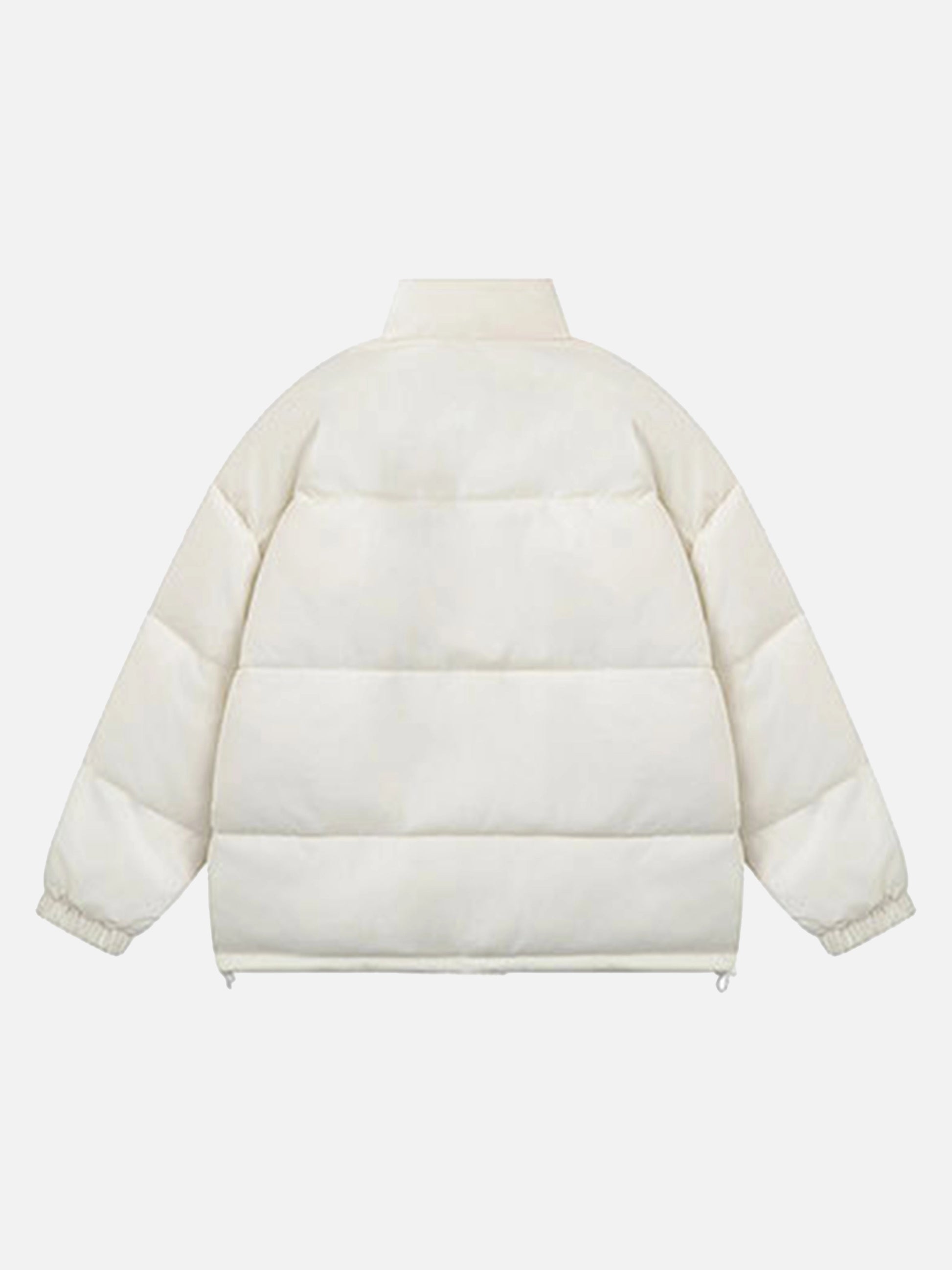 Solid Color Stand Collar Loose Coat