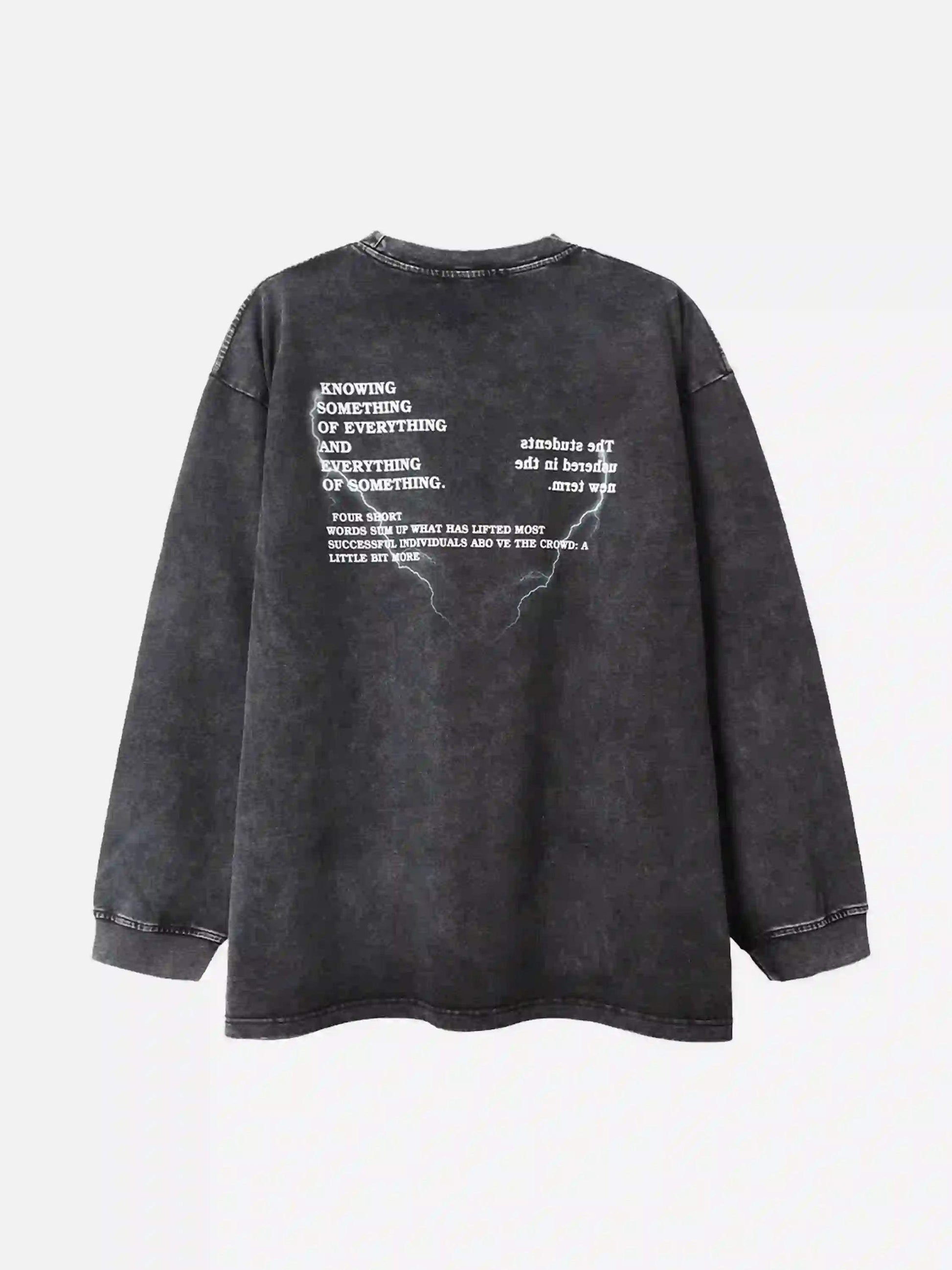 Disguisen Street Hip-Hop Portrait Long Sleeve T-Shirt