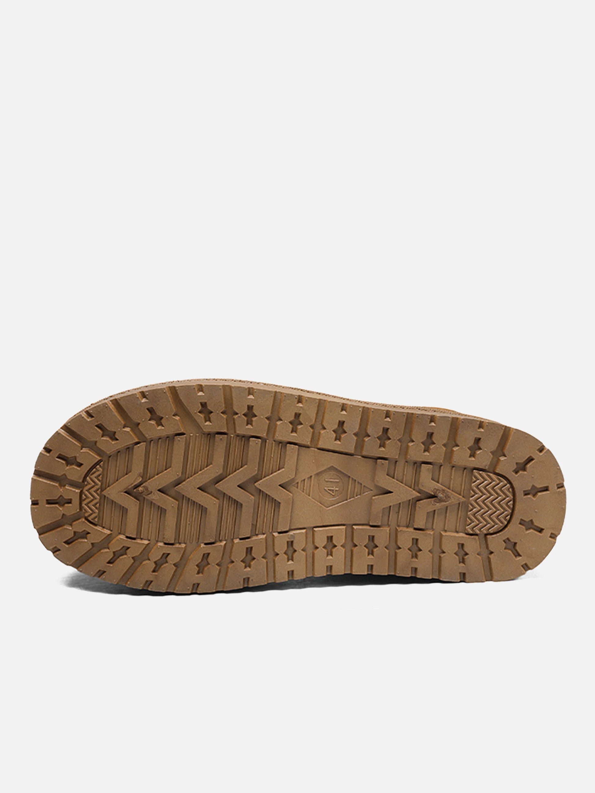 Solid Color Low-top Furry Chunky Boots