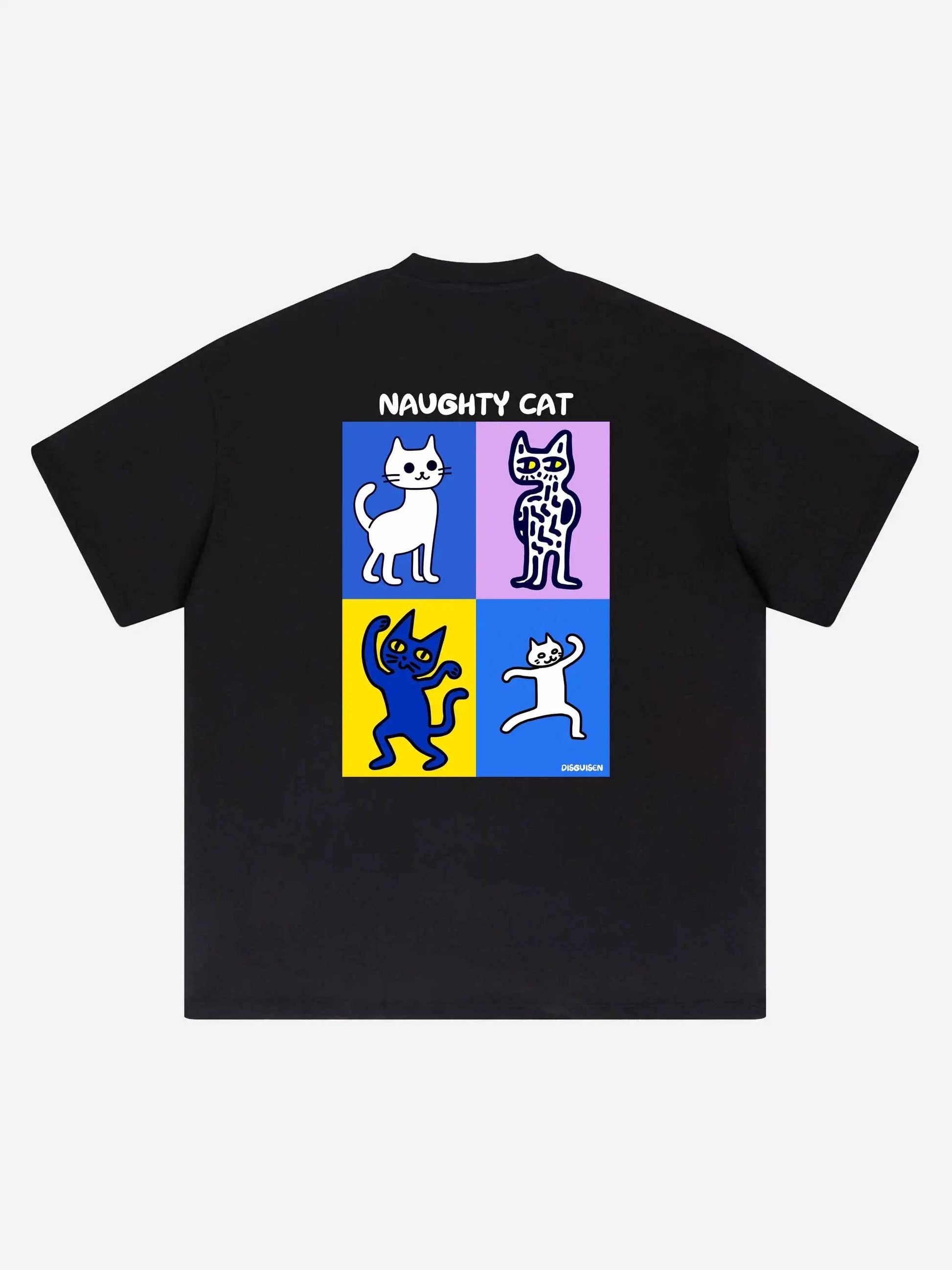 Disguisen Funny Cat Loose T-Shirt