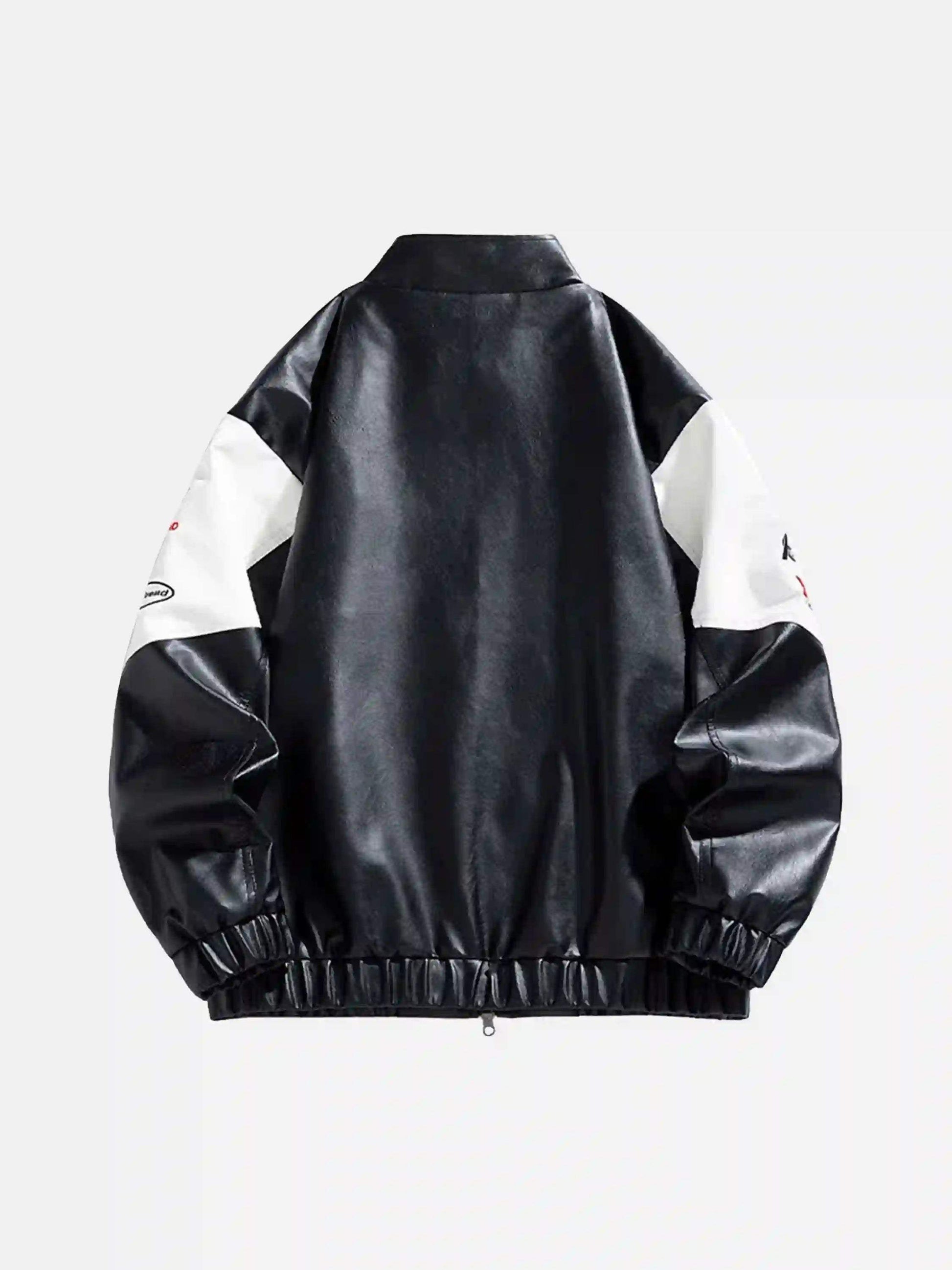Disguisen High Street Splicing Racing Baseball Jacket