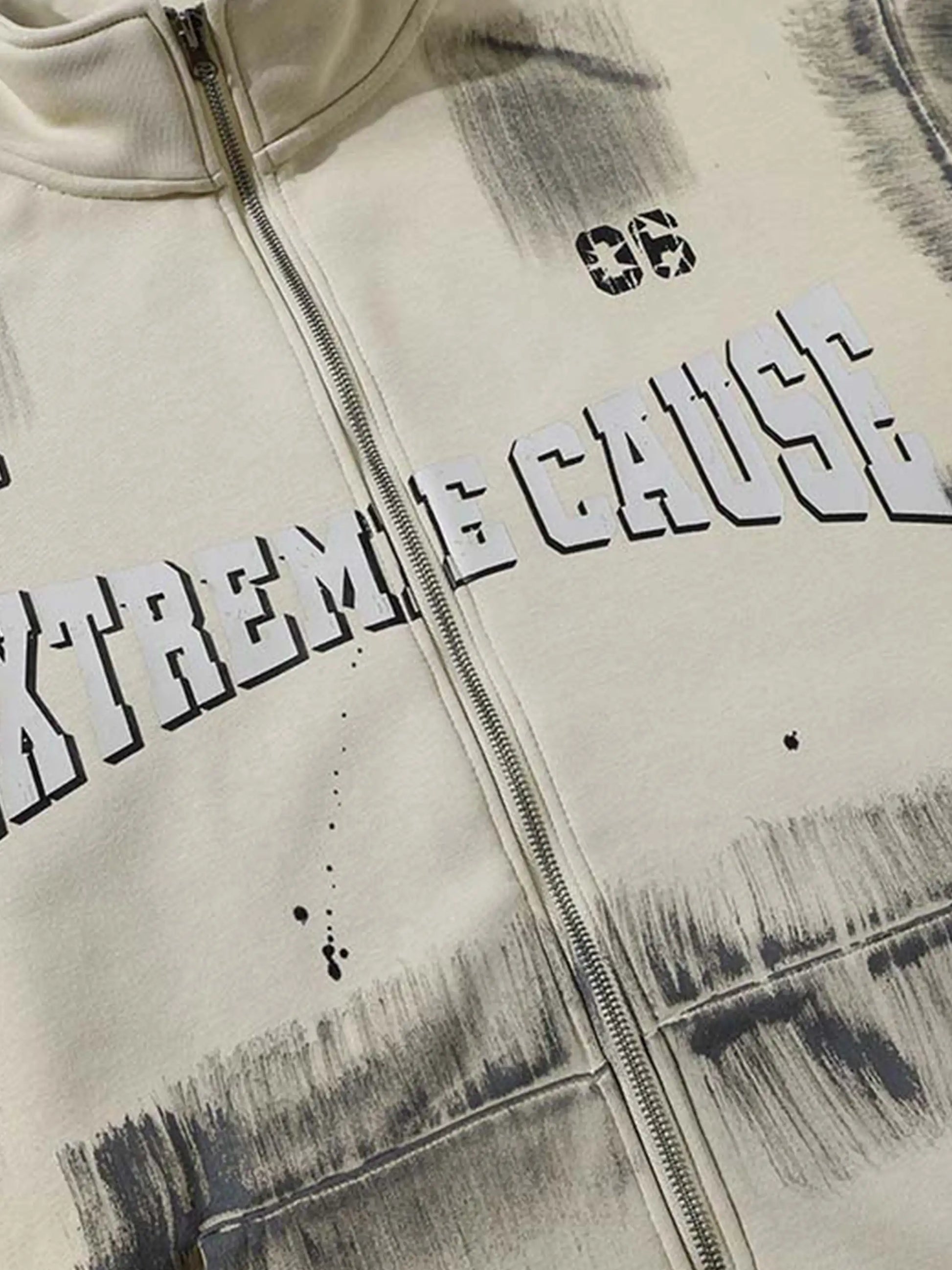 Graffiti Dot Pattern Print Jacket