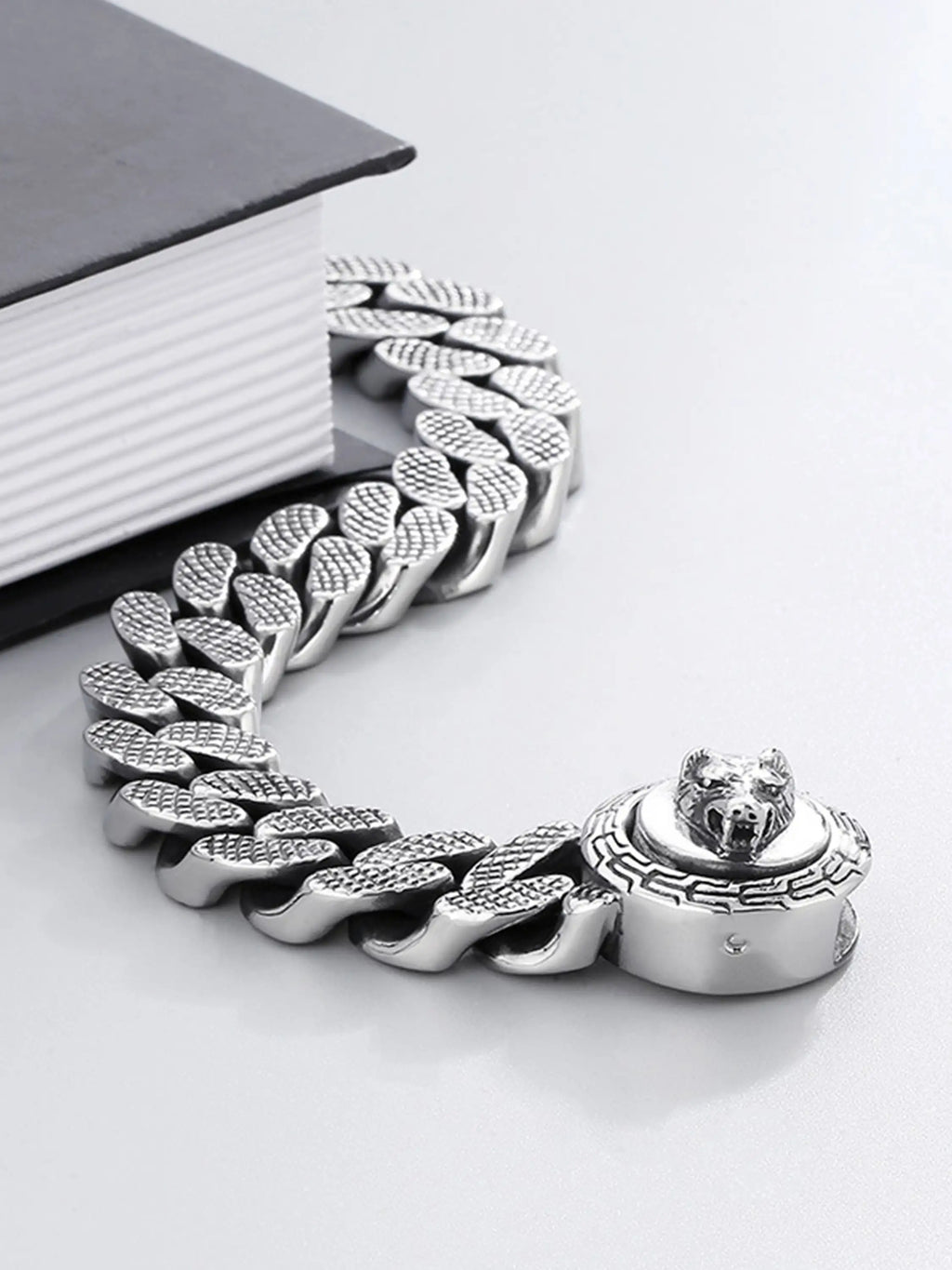 Wolf Head Cuban Bracelet