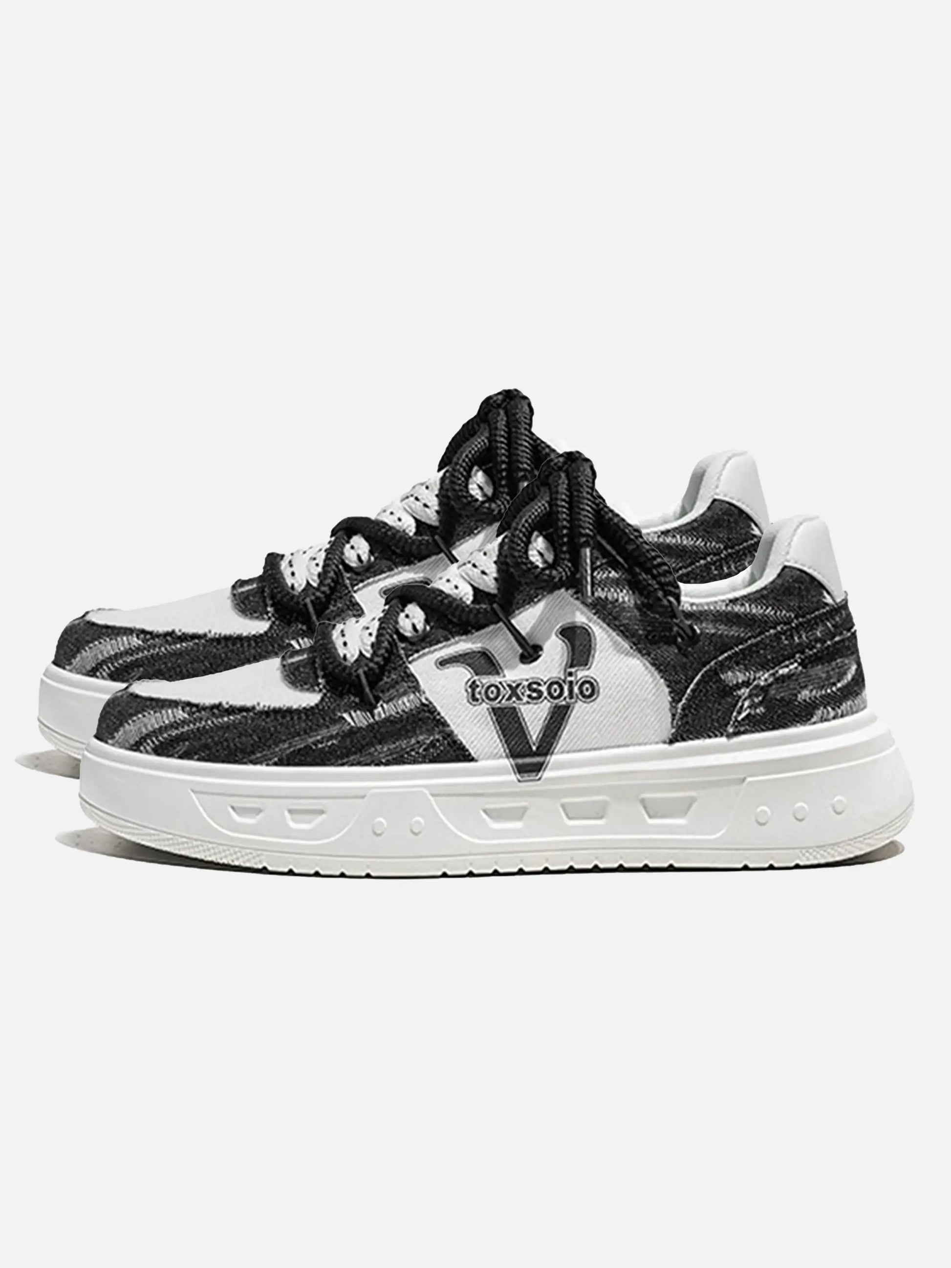 Disguisen Vintage Canvas Patchwork Sneakers