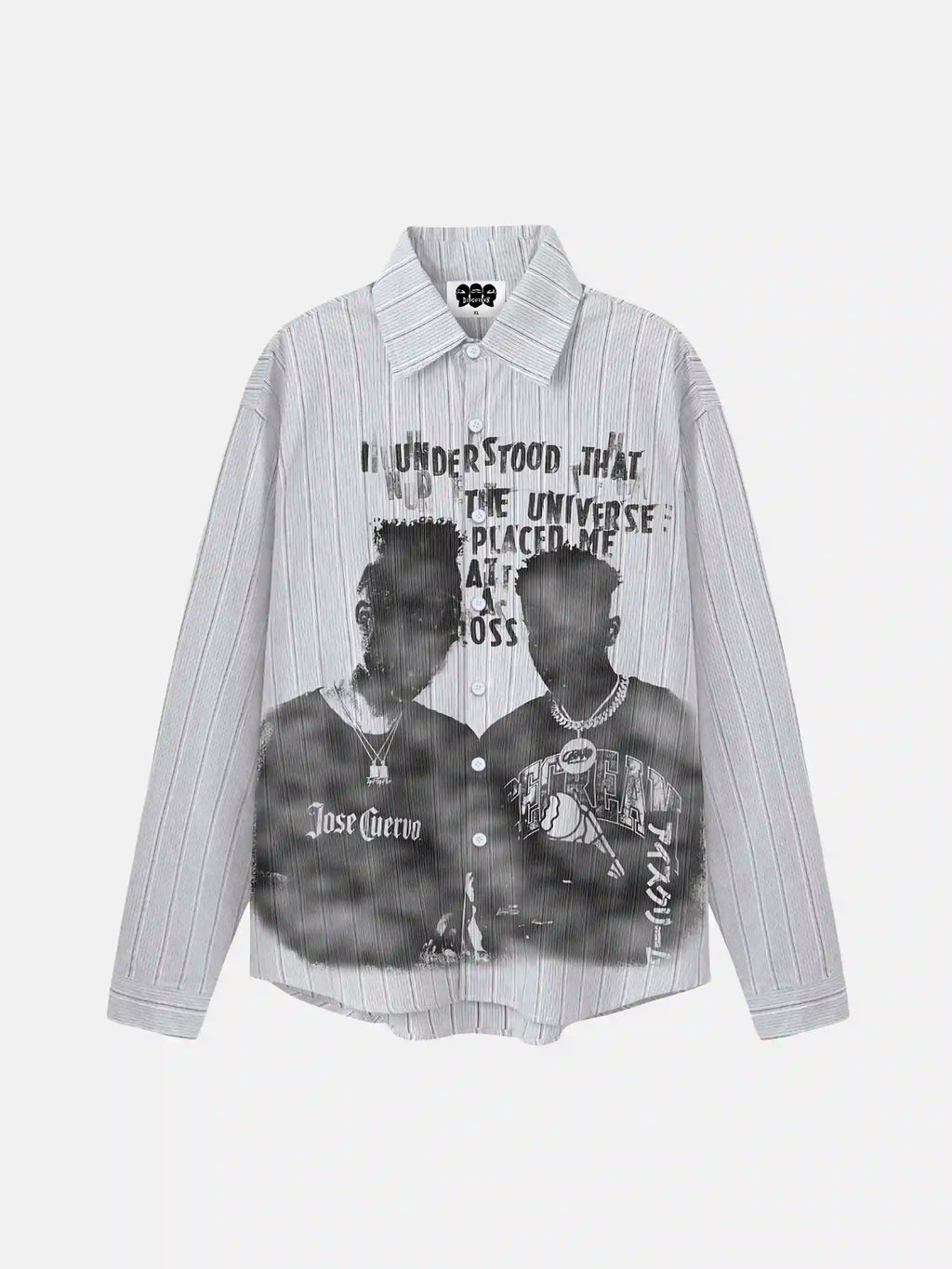 Disguisen Hip-Hop Street Rap Ink Portrait Shirt