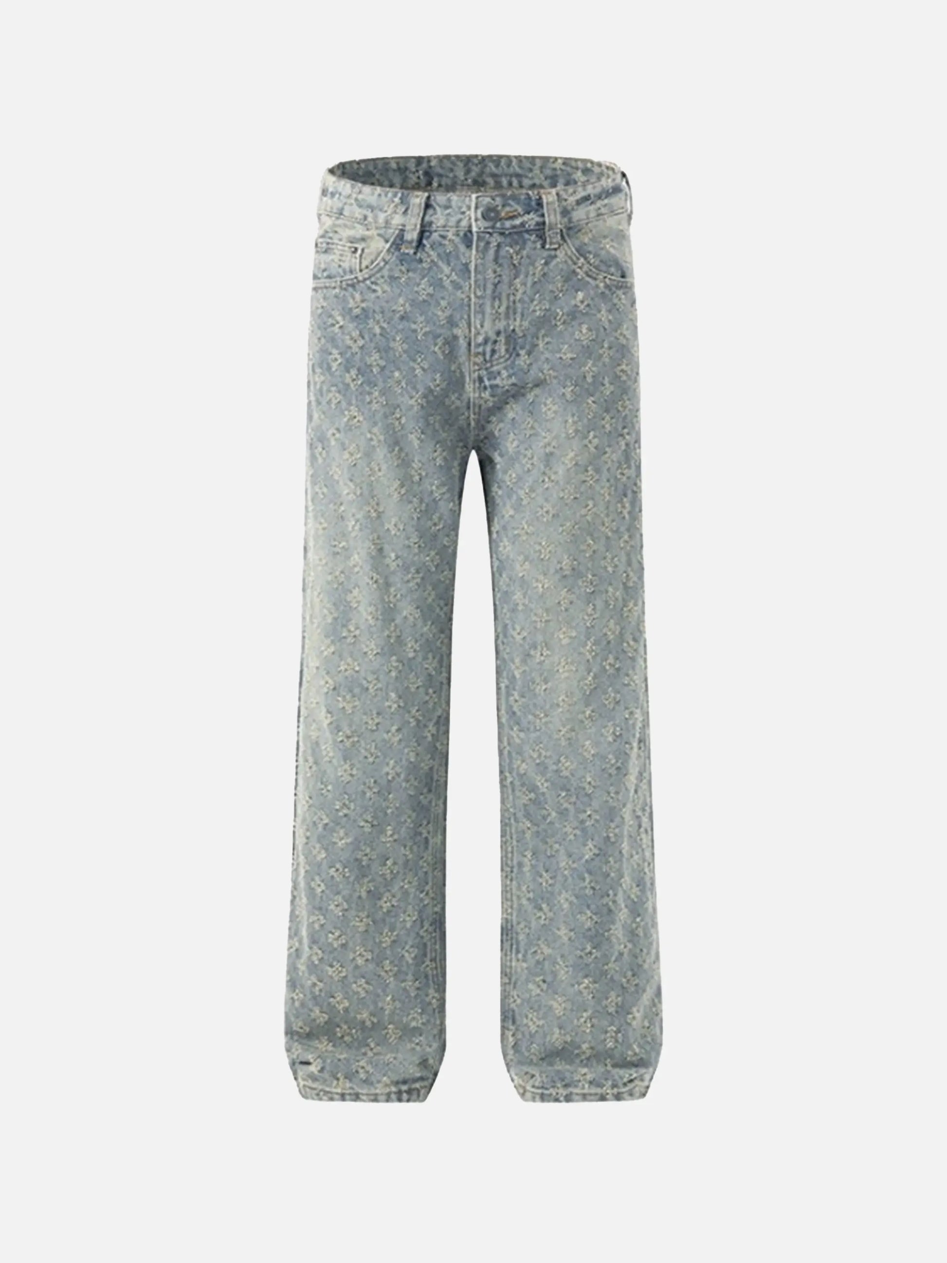 Disguisen American Retro Floral Personalized Jeans