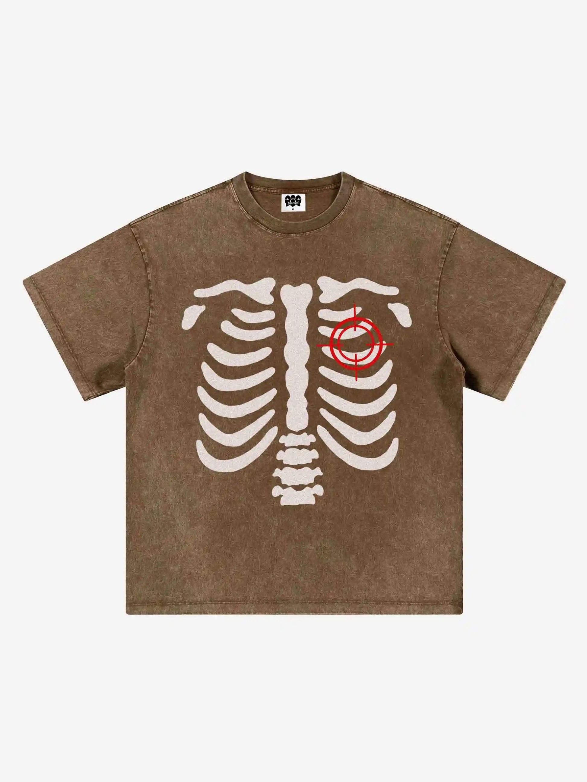 Maglietta Disguisen American Retro Skull