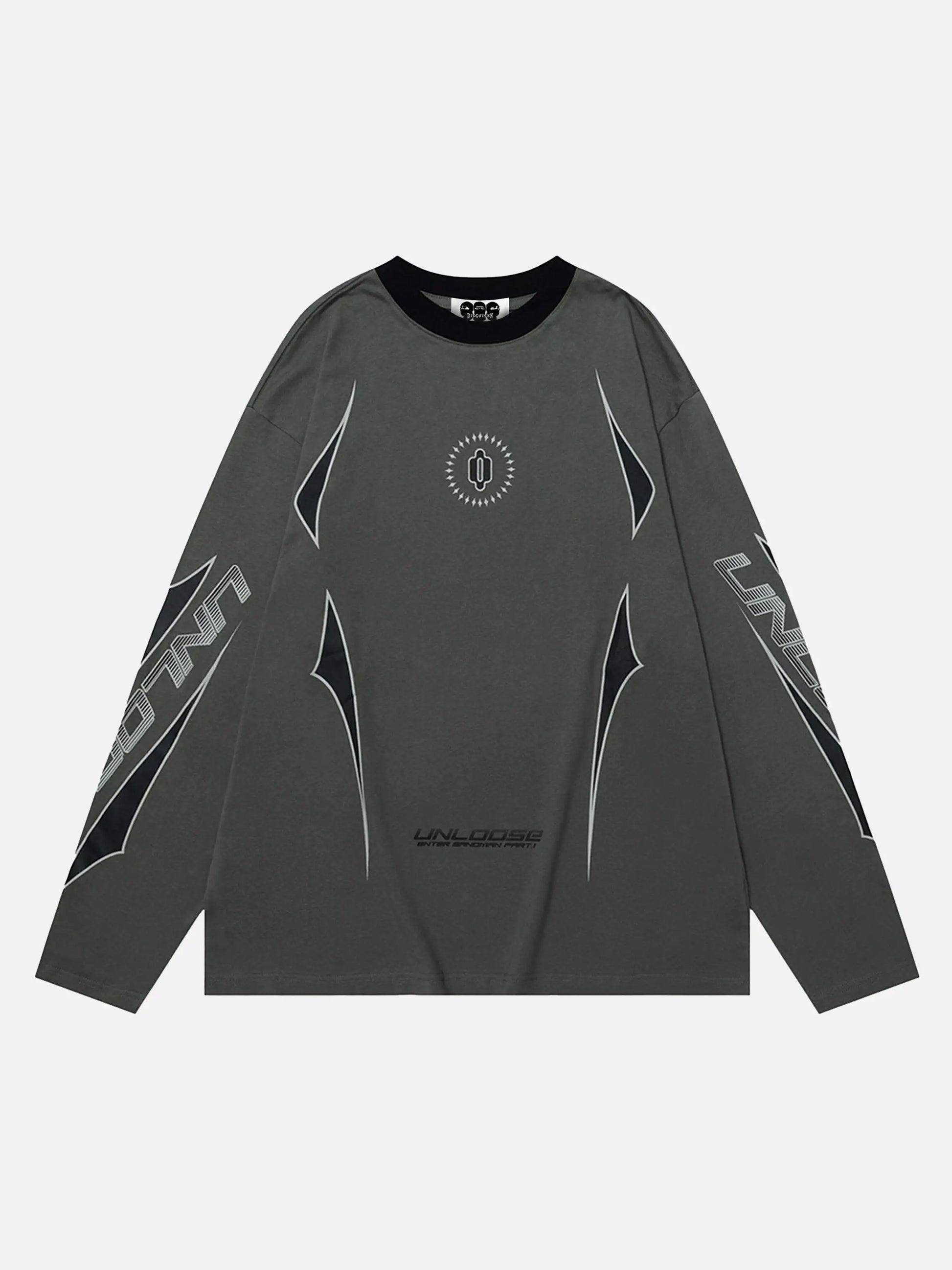 Disguisen Vintage Contrast Print Long Sleeve T-shirt