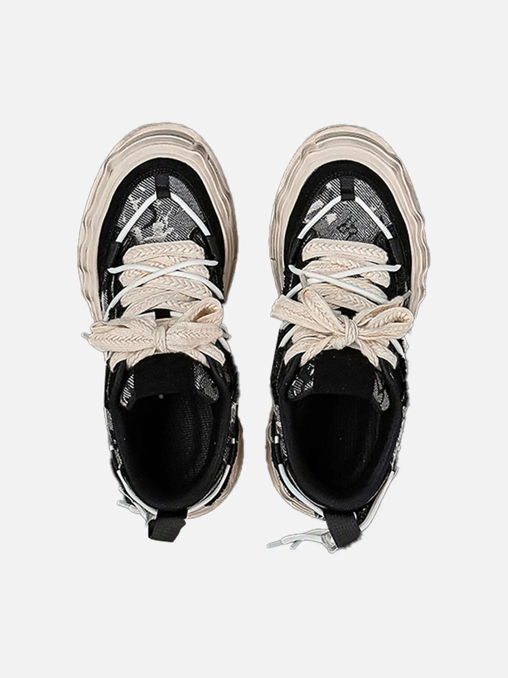 Disguisen Vintage Thick Sole Dissolved Sneakers