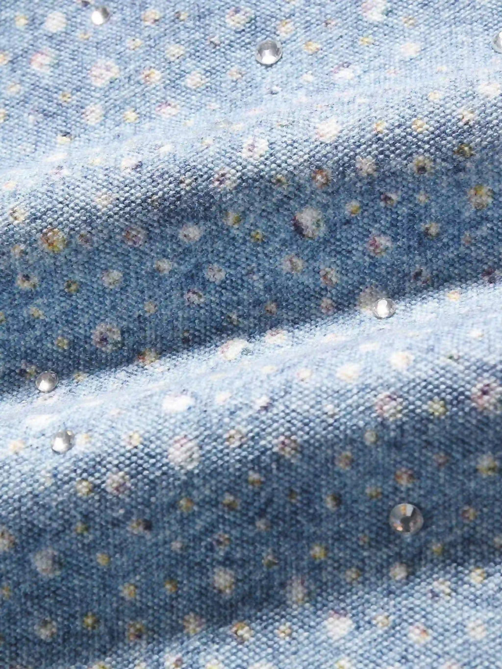 Washed Diamond Print Jeans