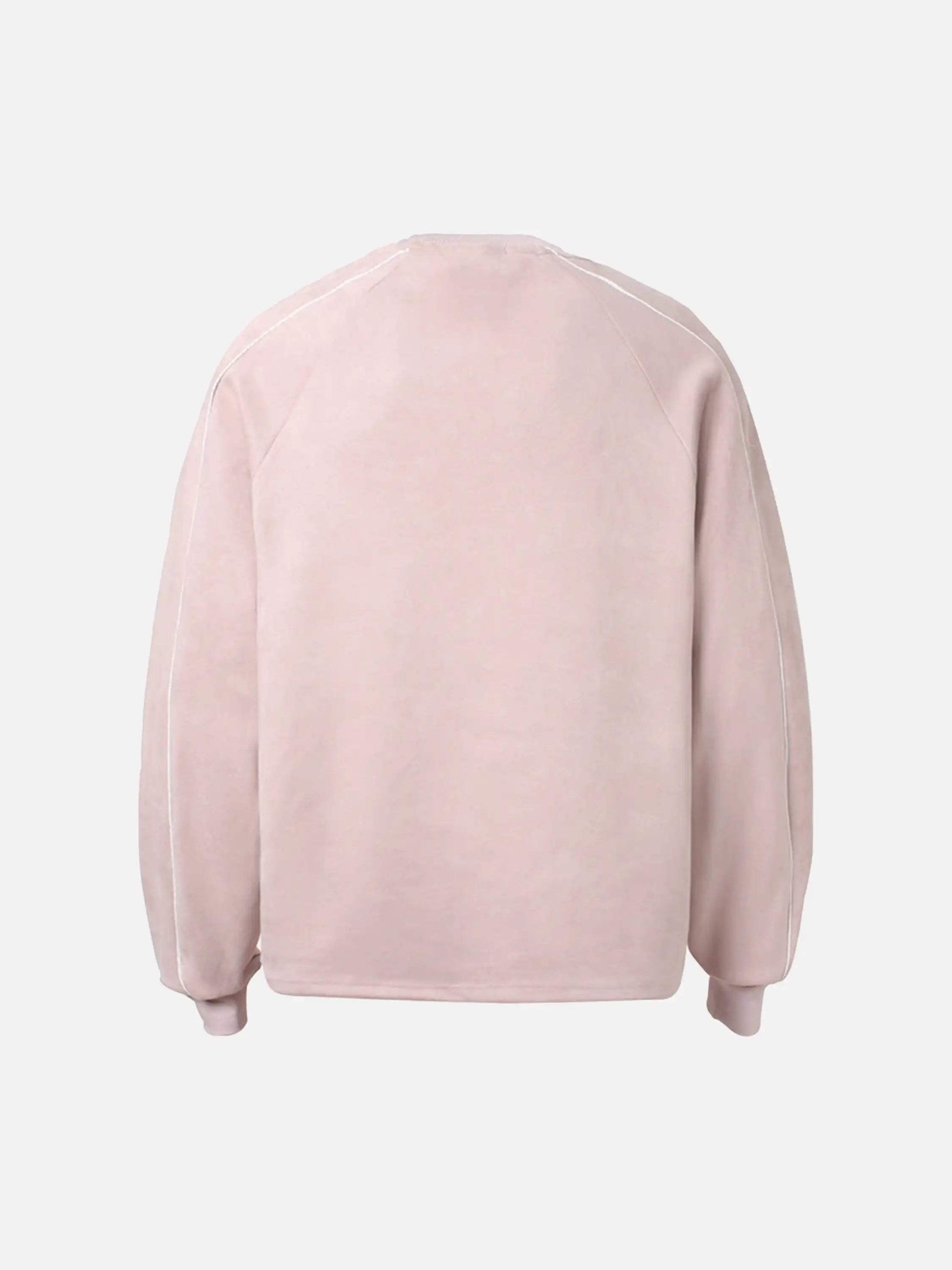 Disguisen Hip-Hop Patchwork Suede Long Sleeves