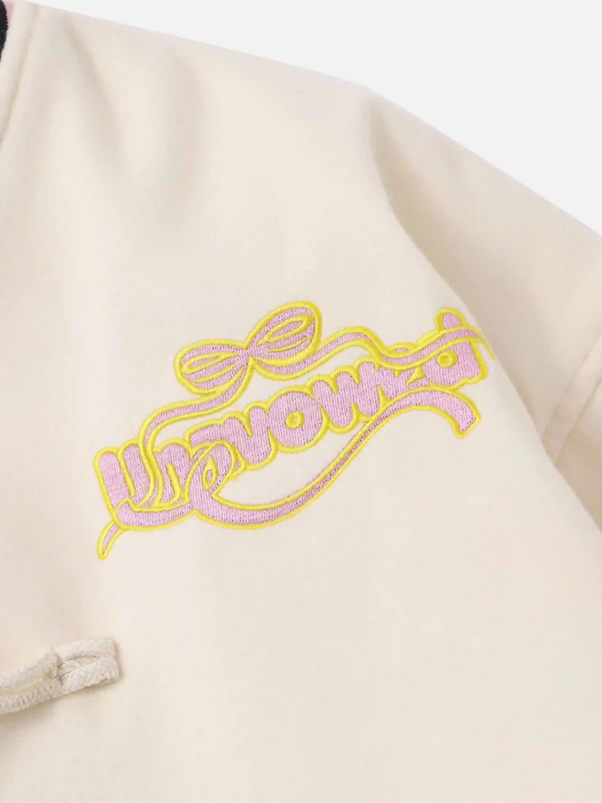 Disguisen Buttoned Star Embroidered Baseball Jacket