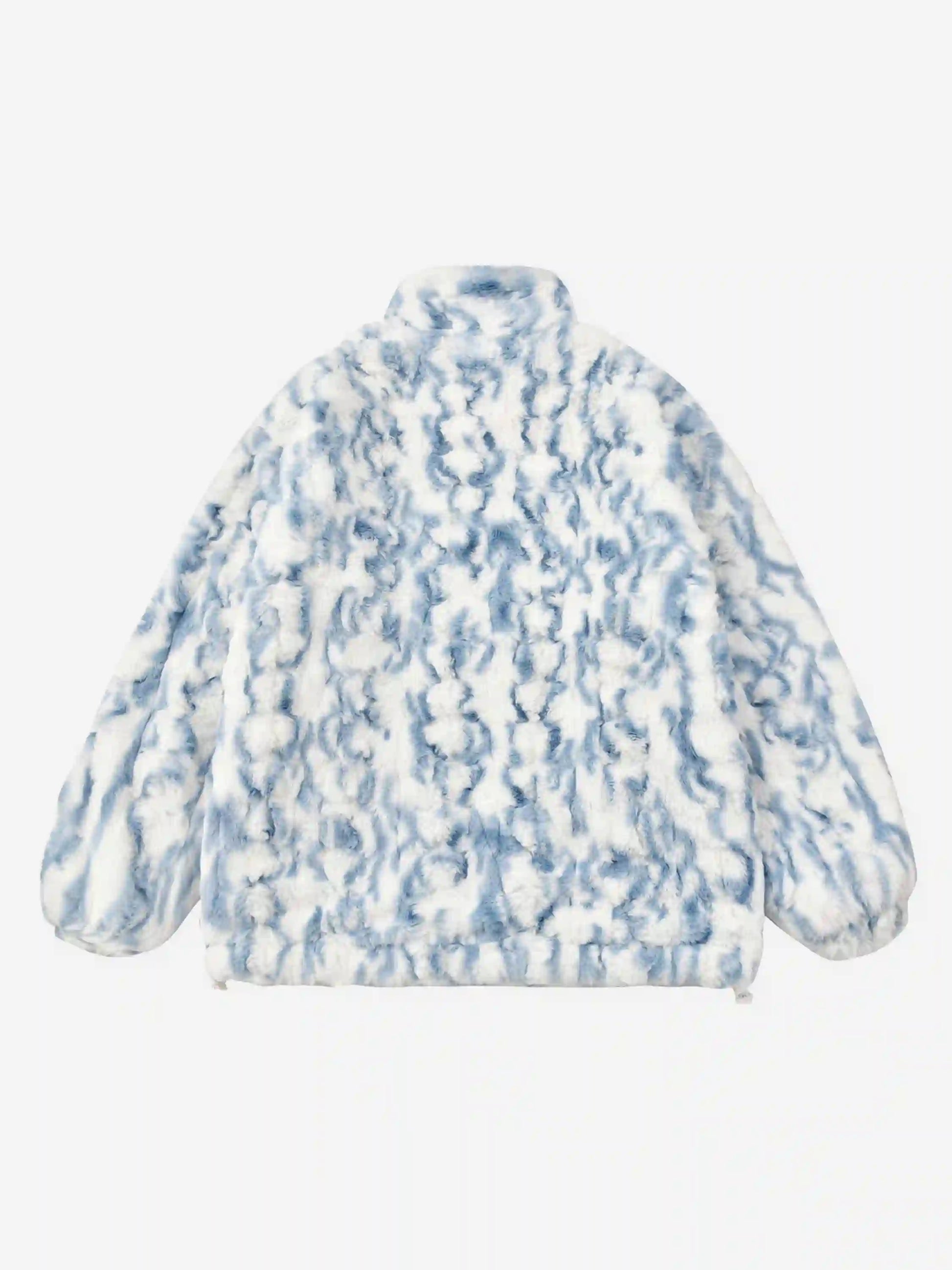Disguisen Tie-dye Gradient Stand Collar Coat