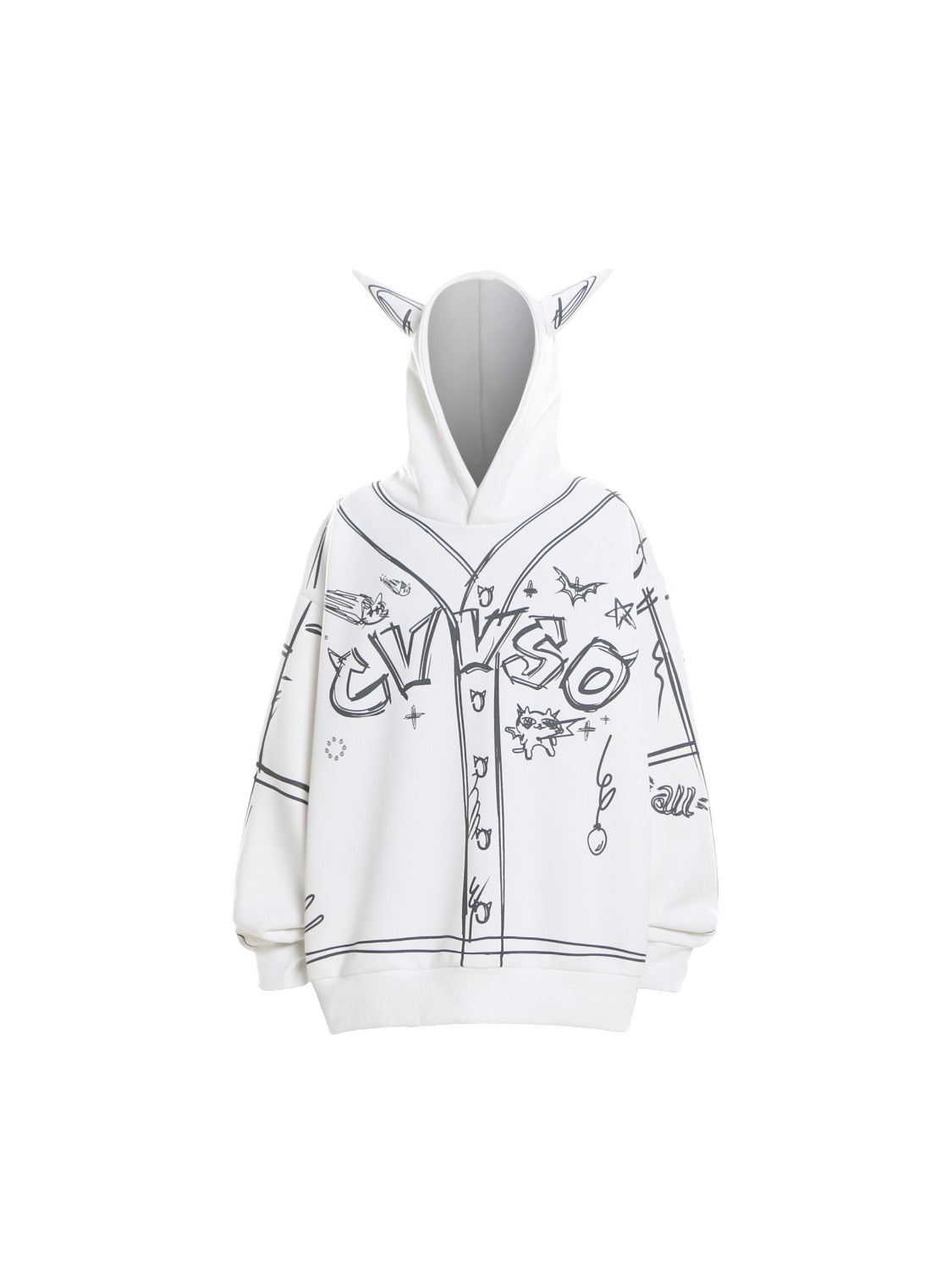 Horn Hand-painted Hoodie