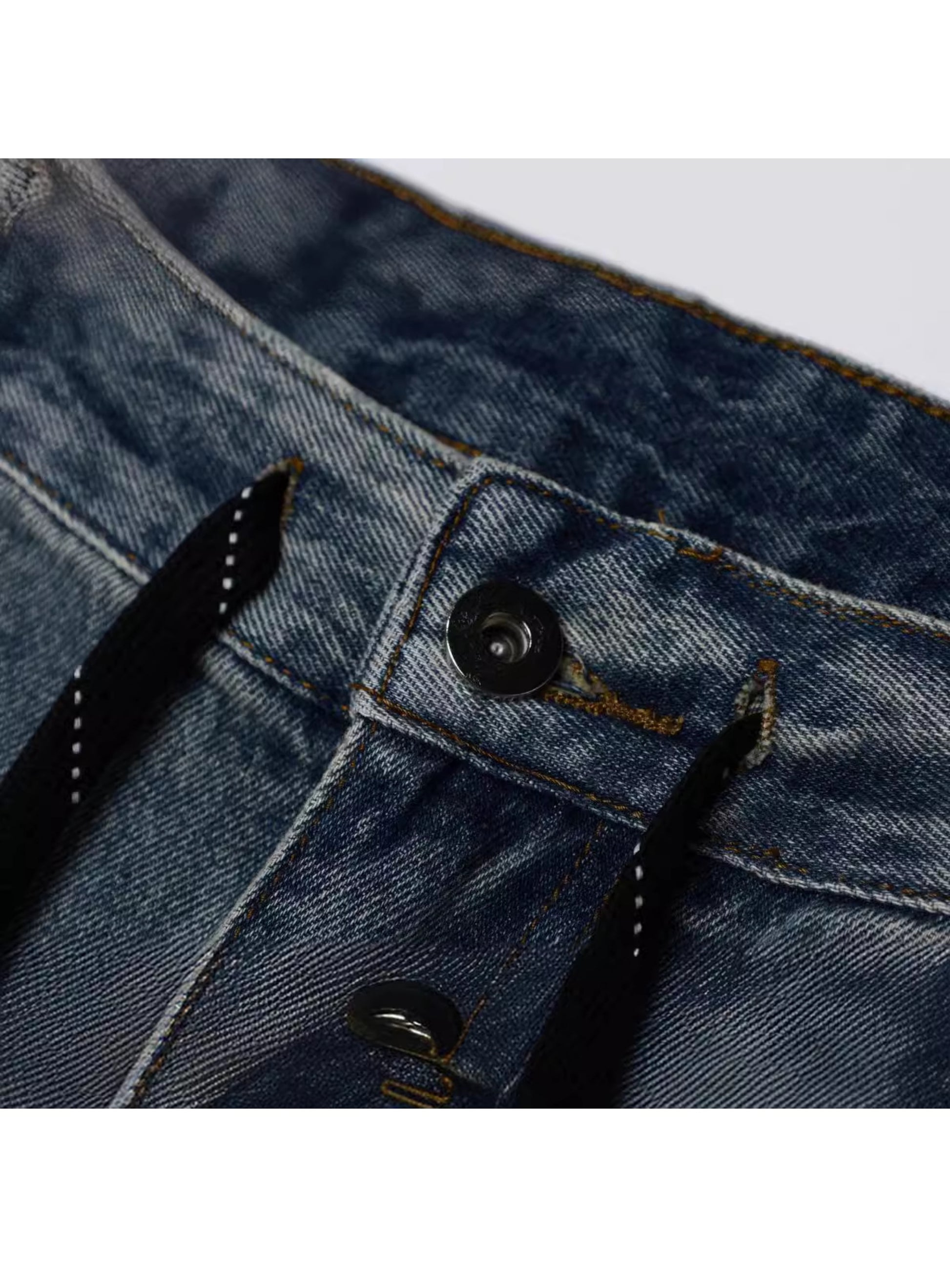 Vintage Camouflage Patchwork Cargo Jeans
