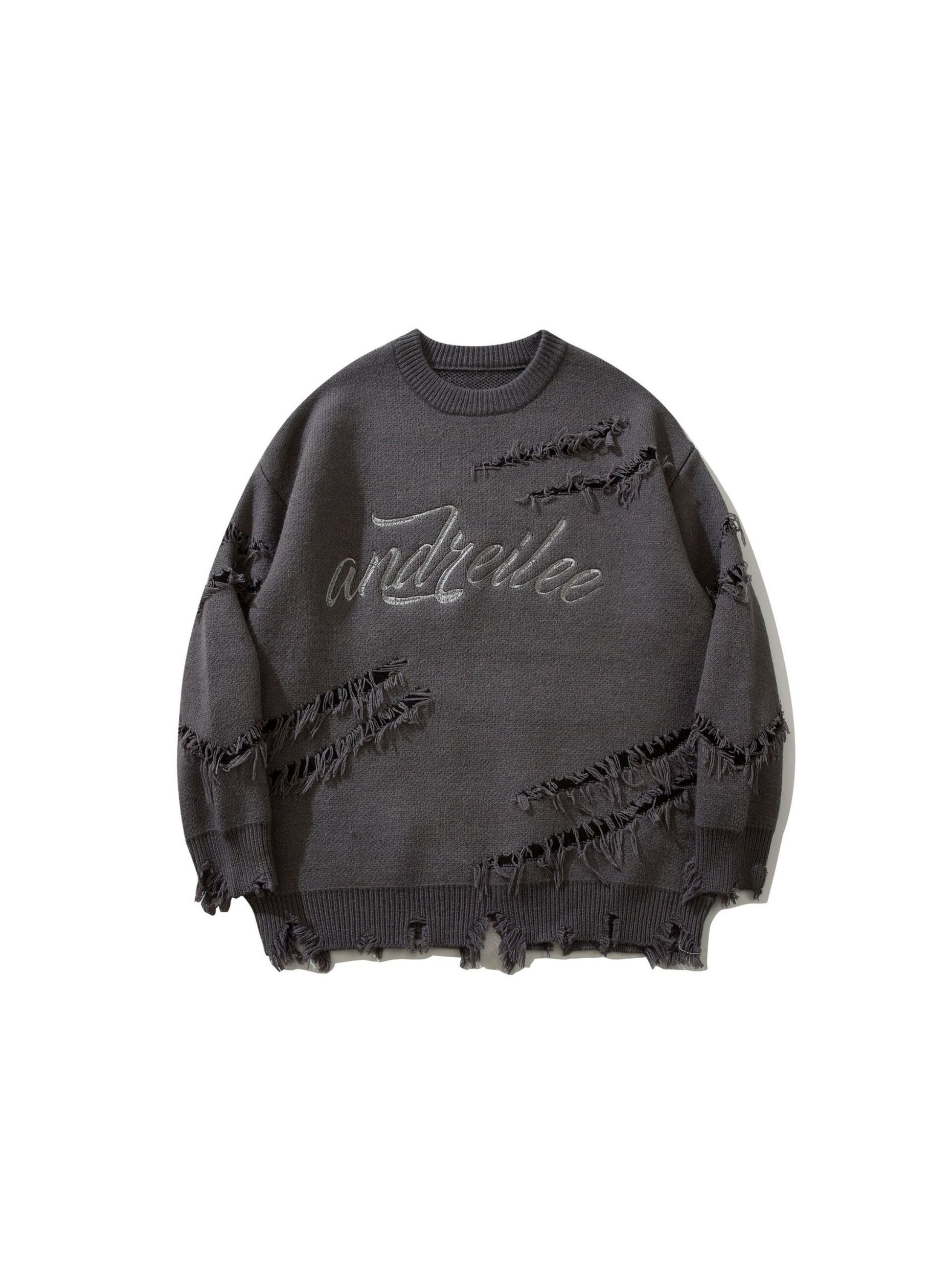 Vintage Ripped Lazy Style Sweater
